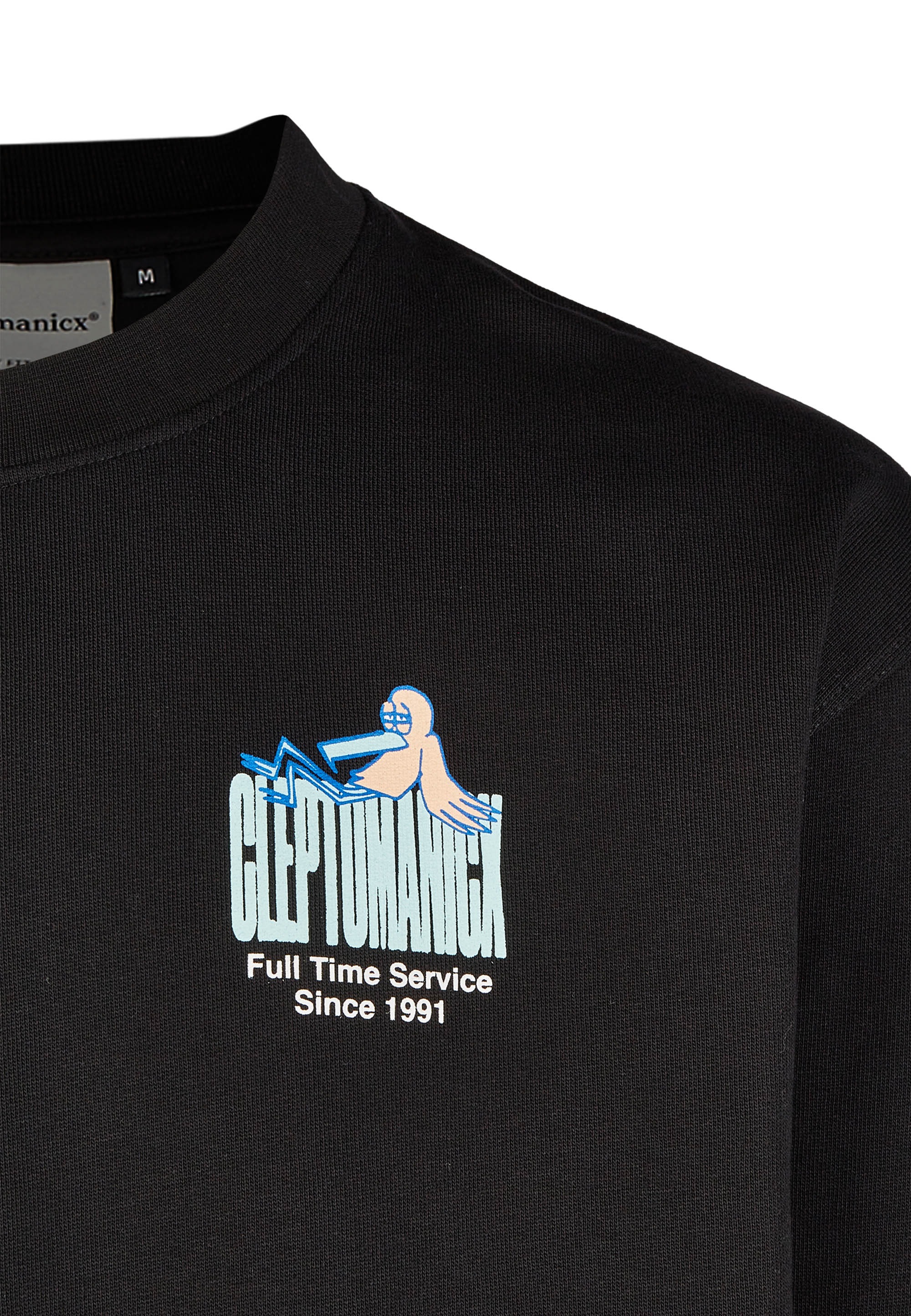 Cleptomanicx Sweatshirt »Full Time Service«, mit coolem Rückenprint