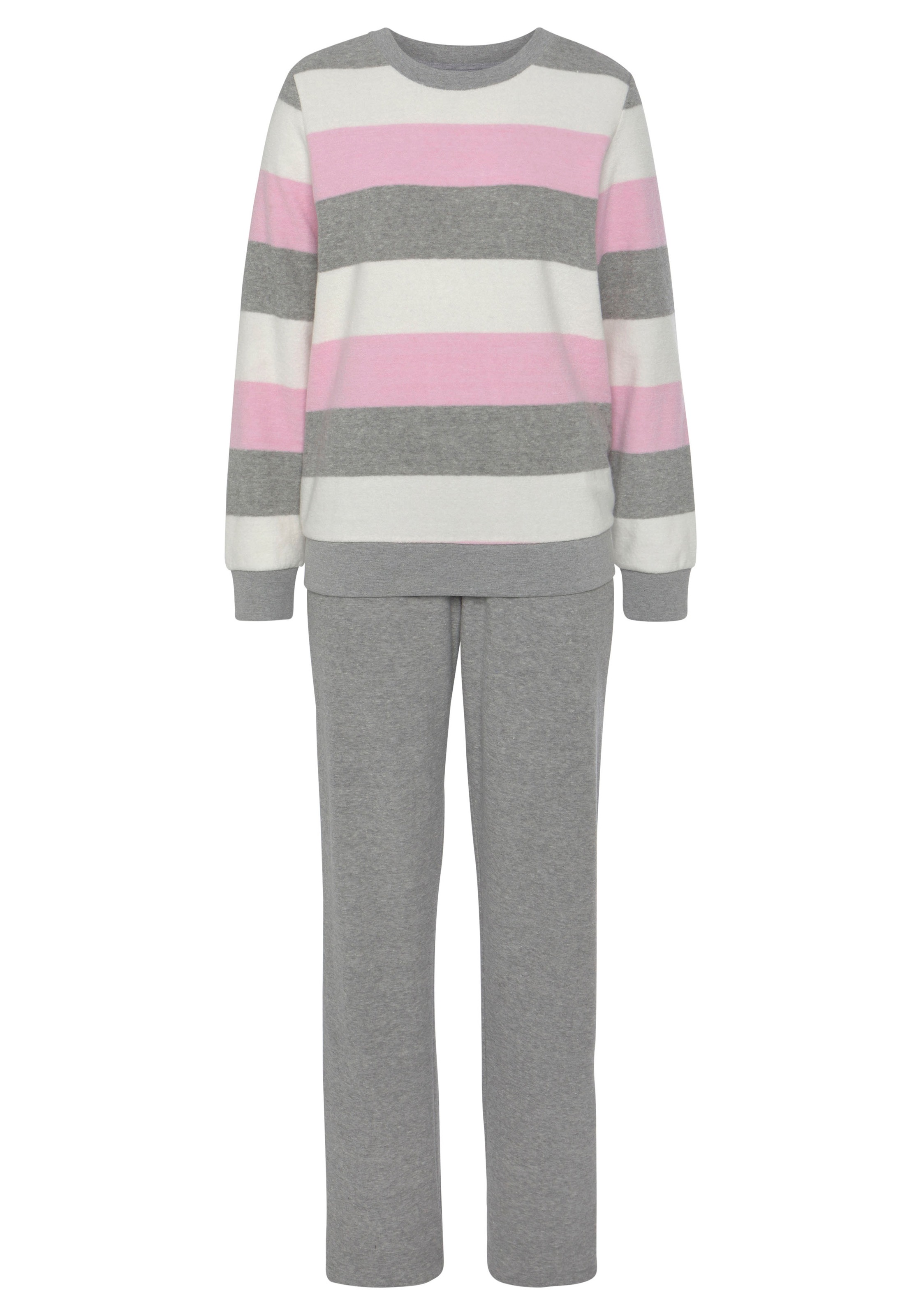 Vivance Dreams Pyjama 2-teilig, 2 tlg. aus weichem Frottée und mit Colorblo günstig online kaufen