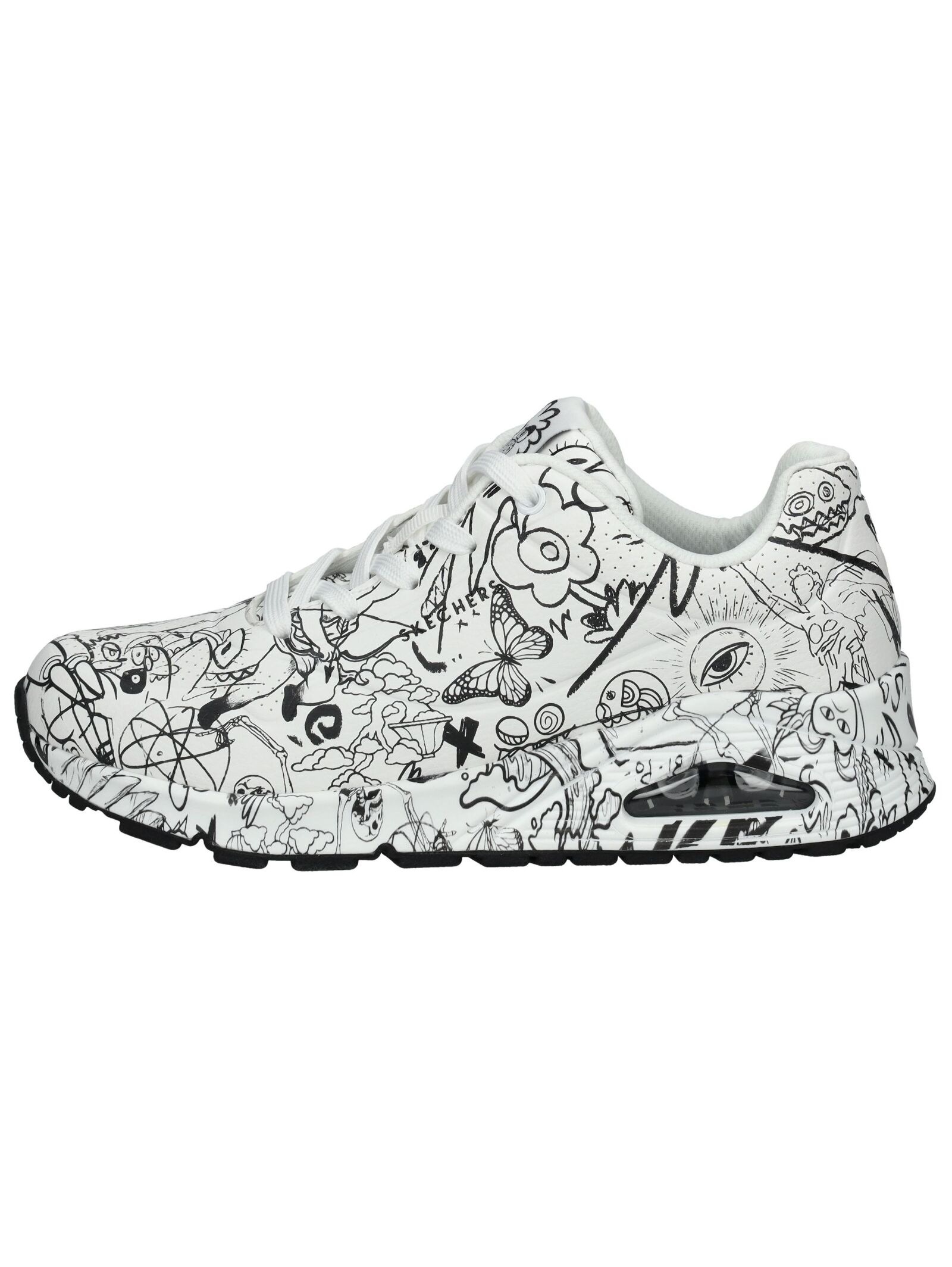 Skechers Sneaker "UNO-PROCESS SKETCH" mit coolem Sketchprint, Freizeitschuh günstig online kaufen