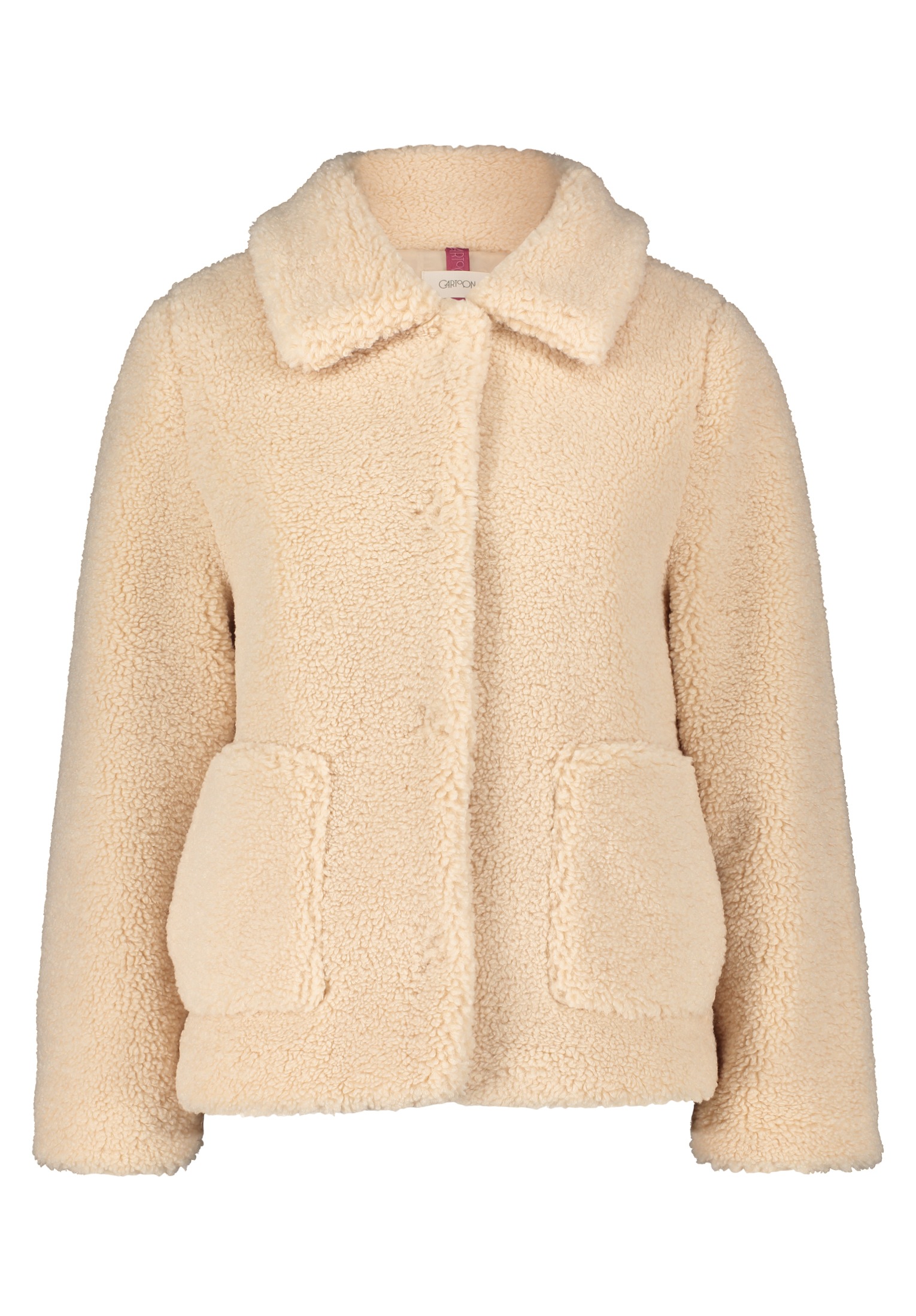 Cartoon Plüschjacke "Damen Plüschjacke mit Kragen" günstig online kaufen