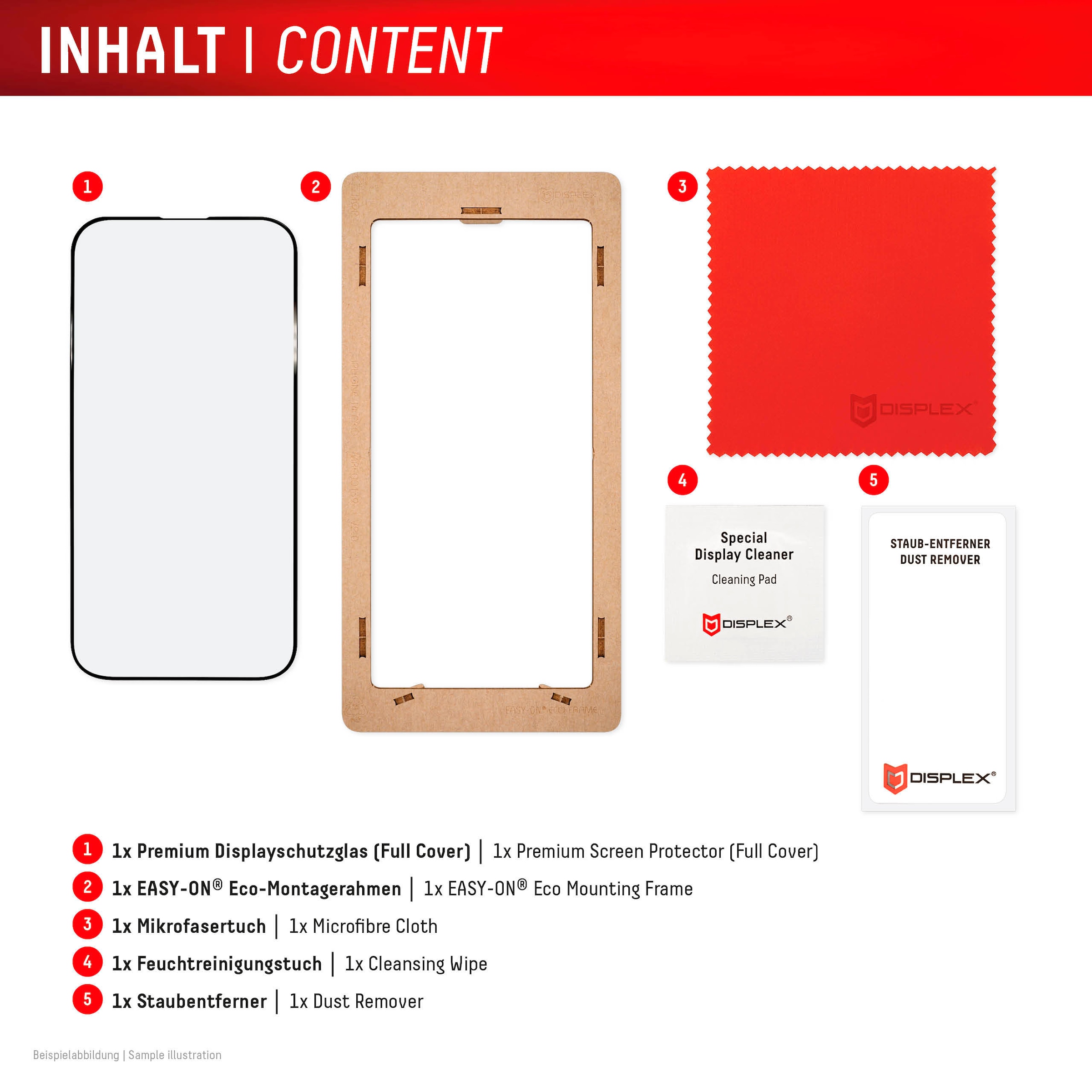 Displex Displayschutzglas »Real Glass FC«, für Samsung Galaxy S24-Samsung Galaxy S25, Displayschutzfolie Displayschutz kratzer-resistent 10H splitterfest