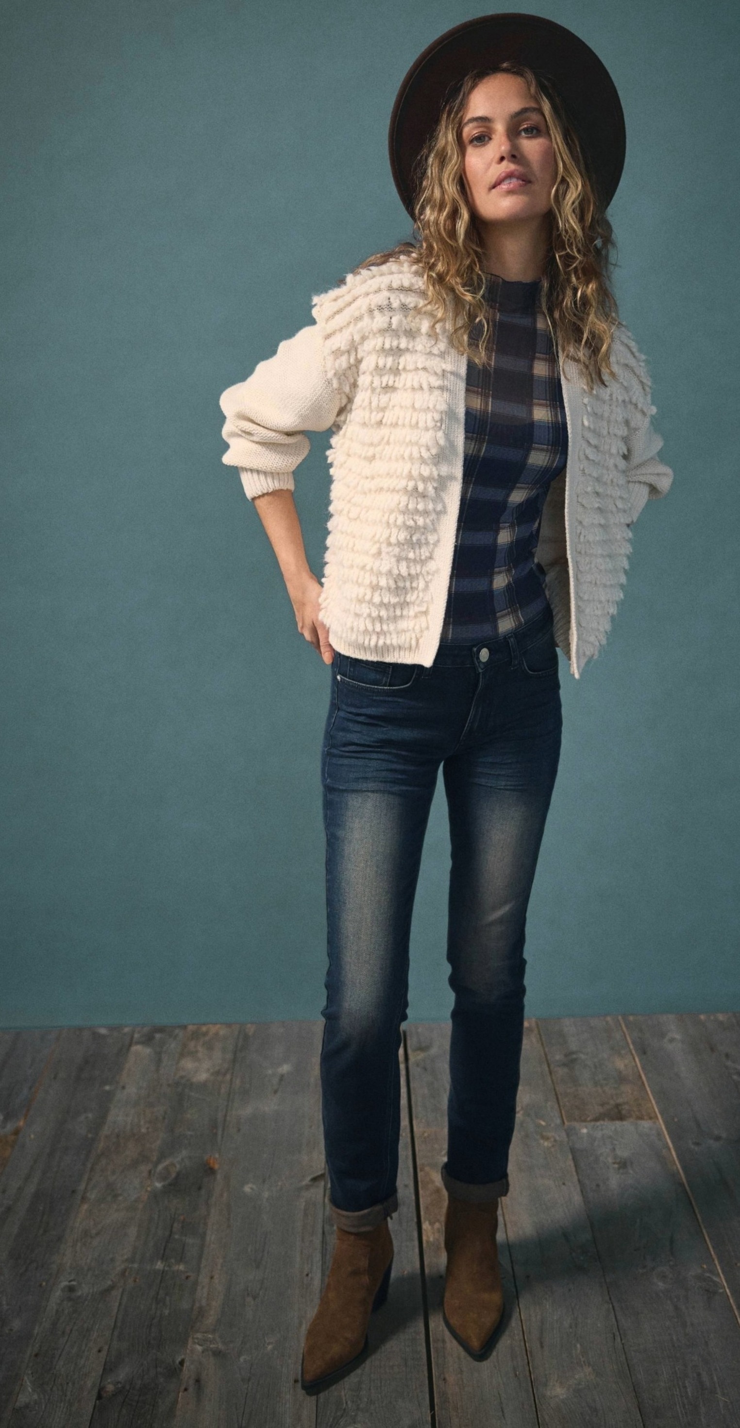 Zero Slim-fit-Jeans »Damen Style ORLANDO Straight Leg 32 Inch«