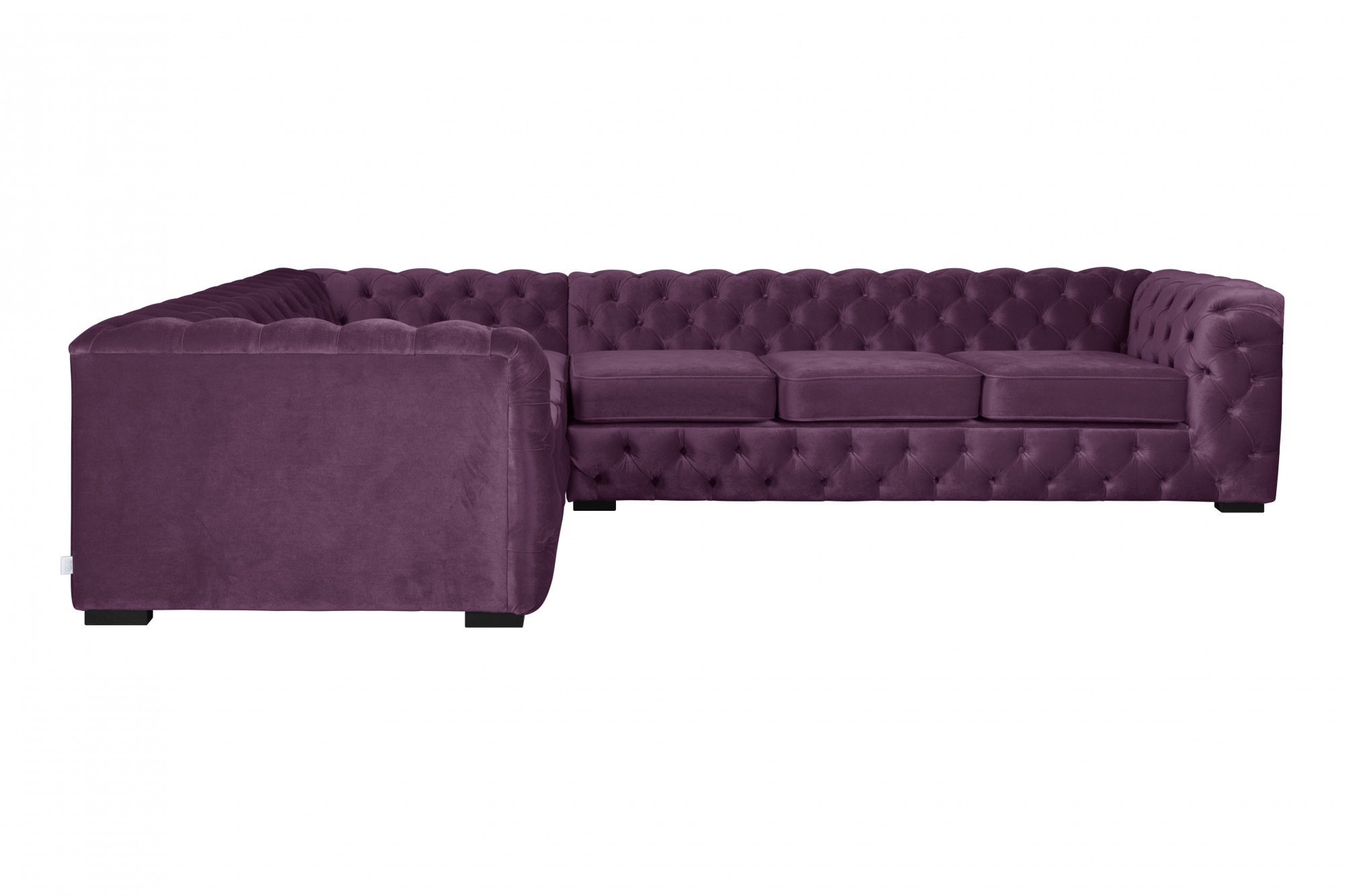 Home affaire Chesterfield-Sofa "KALINA L-Form", hochwertig Chesterfield-Aus günstig online kaufen