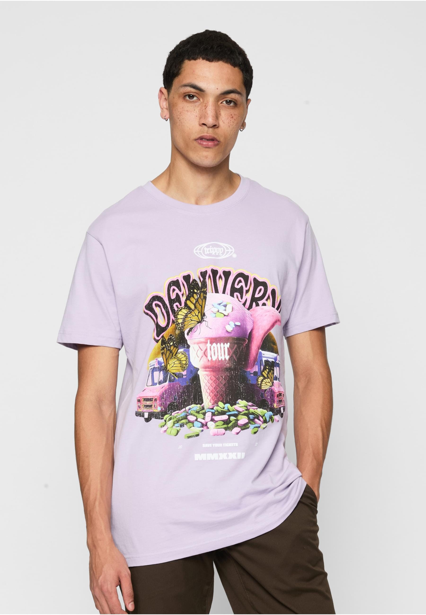 MisterTee T-Shirt »MisterTee Herren Trippy Delivery Tee«, (1 tlg.)