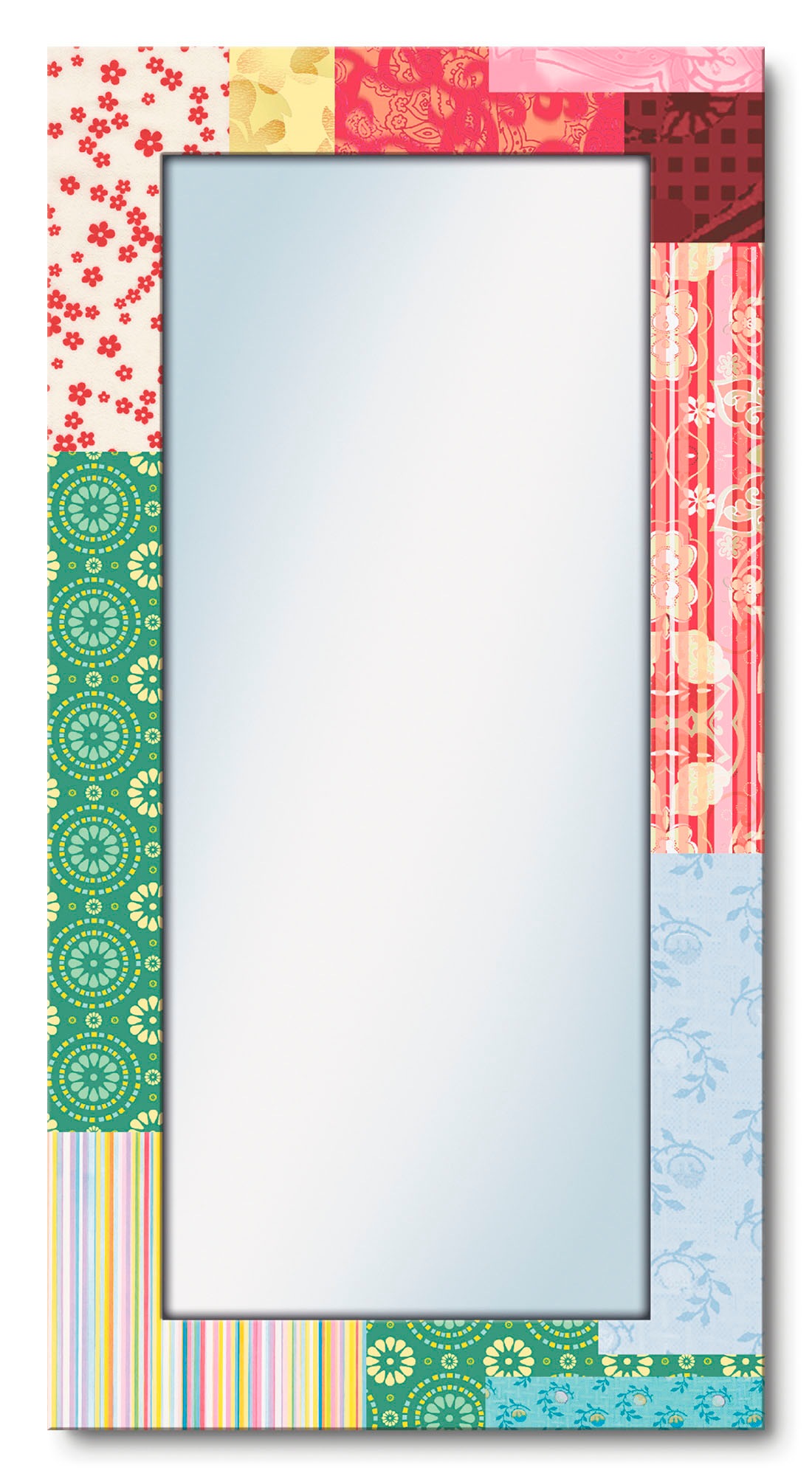 Artland Dekospiegel »Patchwork Stil I« gerahmt...