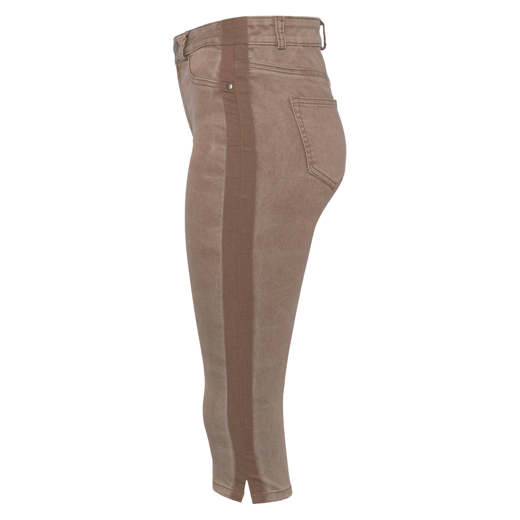 Arizona Caprijeans »Ultra Stretch«, High Waist mit seitlichem Streifen