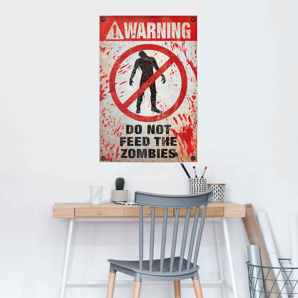 Reinders! Poster »Warning! Do Not Feed The Zombies«, (1 St.)