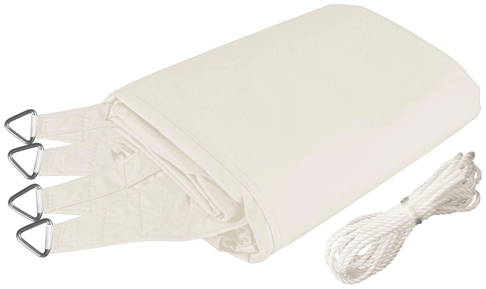 Sonnensegel WINDHAGER "Rechteck", beige (cremeweiß), B:400cm H:500cm, Polyester, Sonnensegel, 4x5 m, wasserabweisend 3