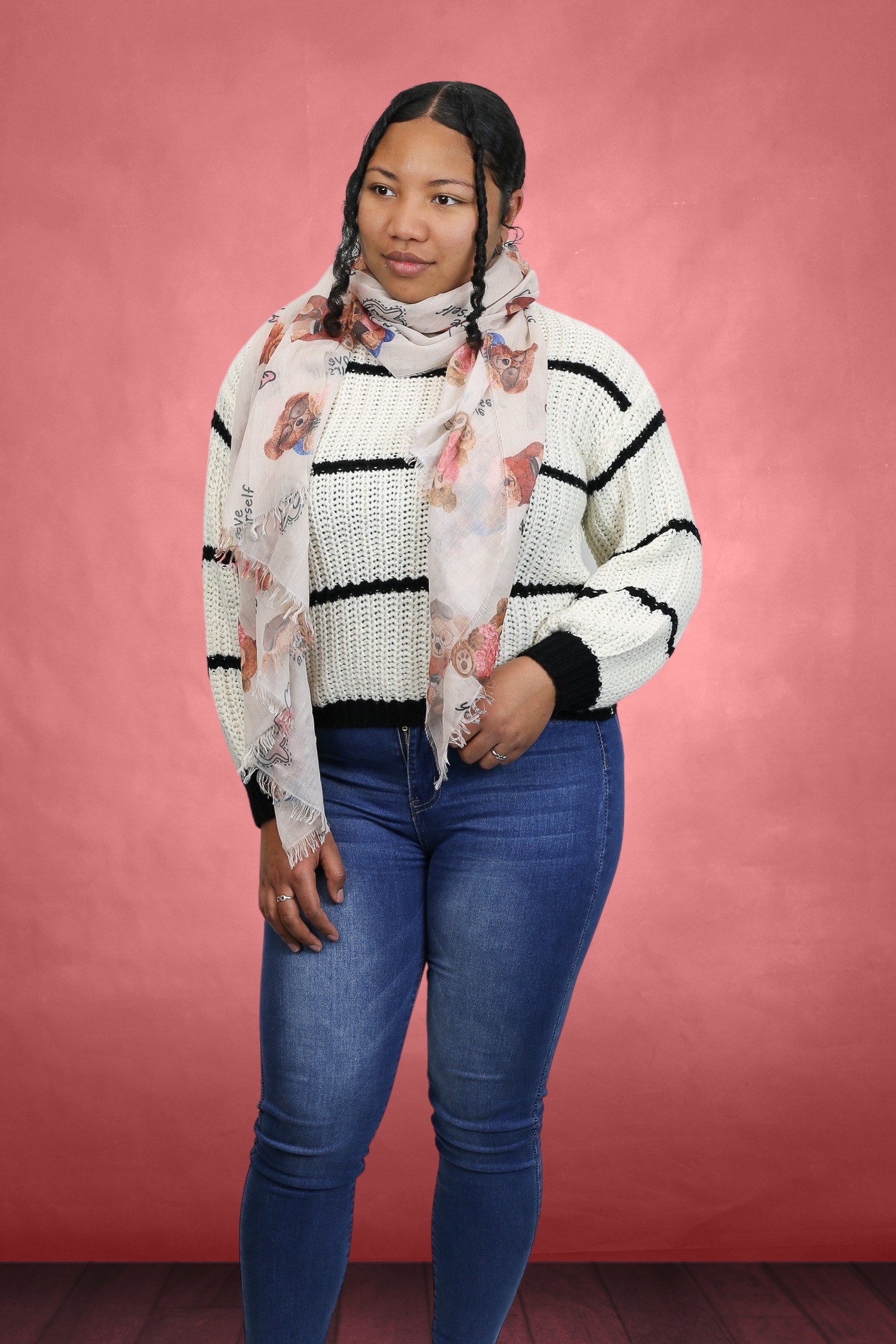 COLLEZIONE ALESSANDRO Modeschal "Teddy" 1 Stk. mit buntem Druck günstig online kaufen