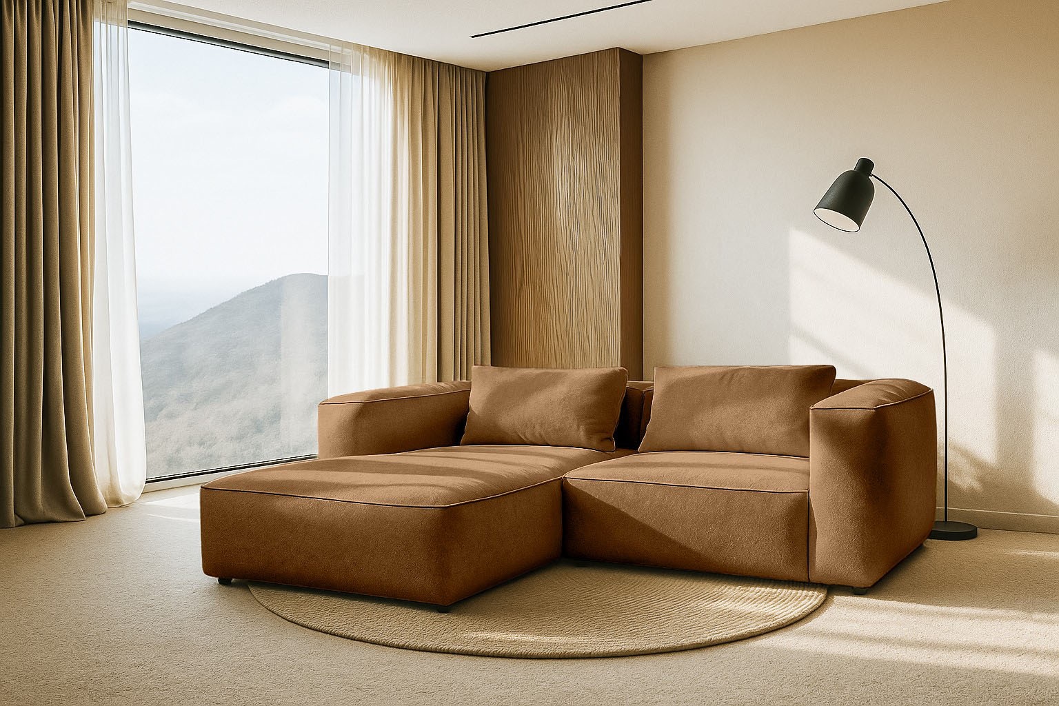 Home affaire Ecksofa "Tvinnet" Breite 228 cm, extra tiefe Sitzfläche, kubis günstig online kaufen