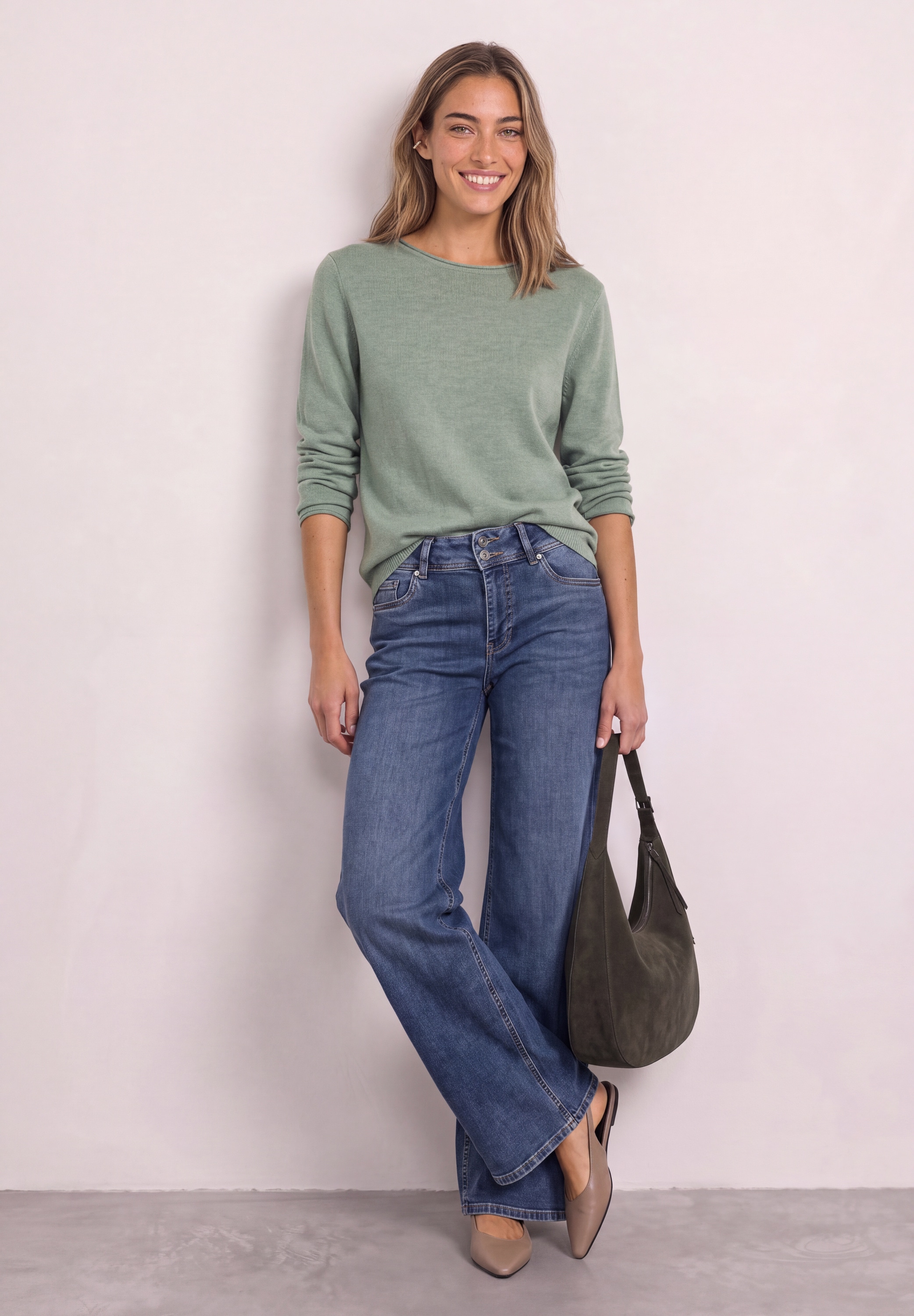 STREET ONE Strickpullover mit U-Boot-Ausschnitt