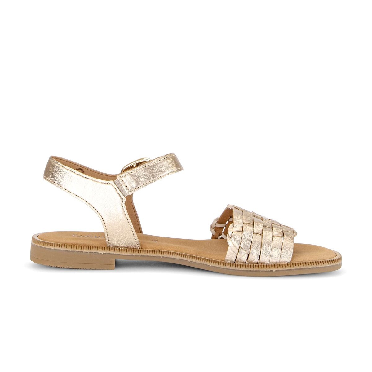 Riemchensandale GABOR "Riemchensandale", Damen, Gr. 39, gold, Schuhe Riemchensandale 5