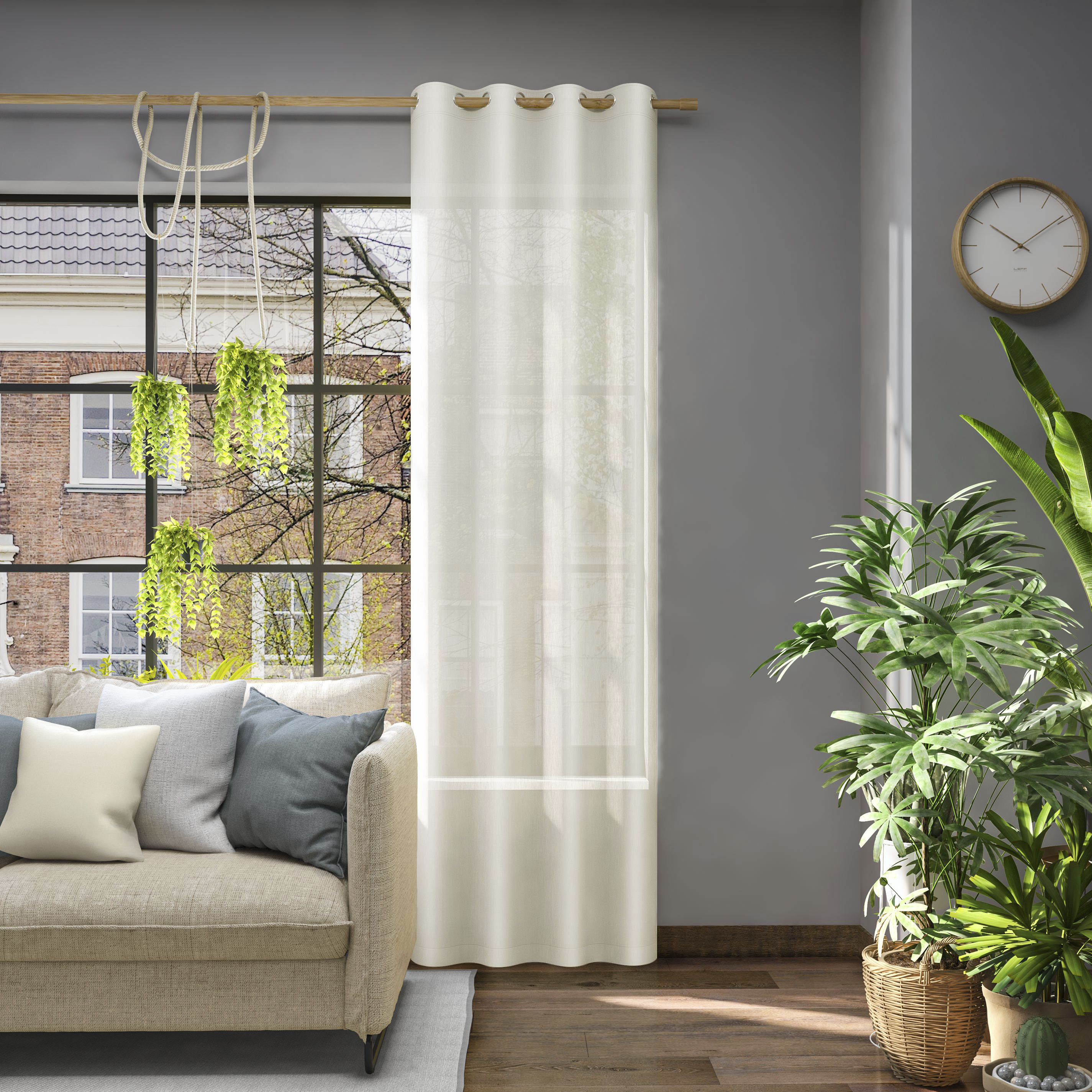 Neutex for you Vorhang "Libre-ECO" Ösen 1 Stk. tlg. Breite 142 cm, nach Maß