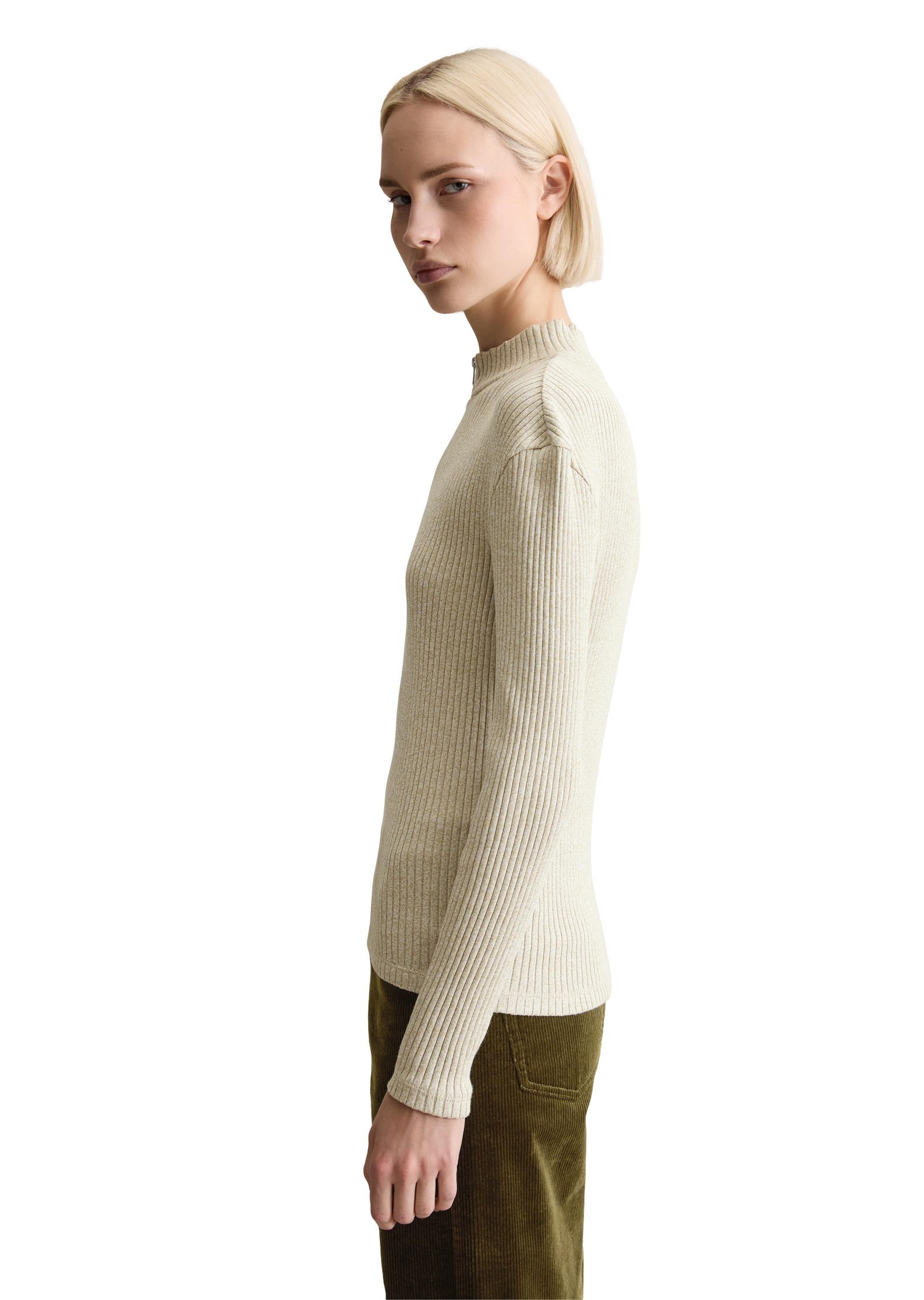 Marc O'Polo DENIM Langarmshirt »aus Rippjersey«