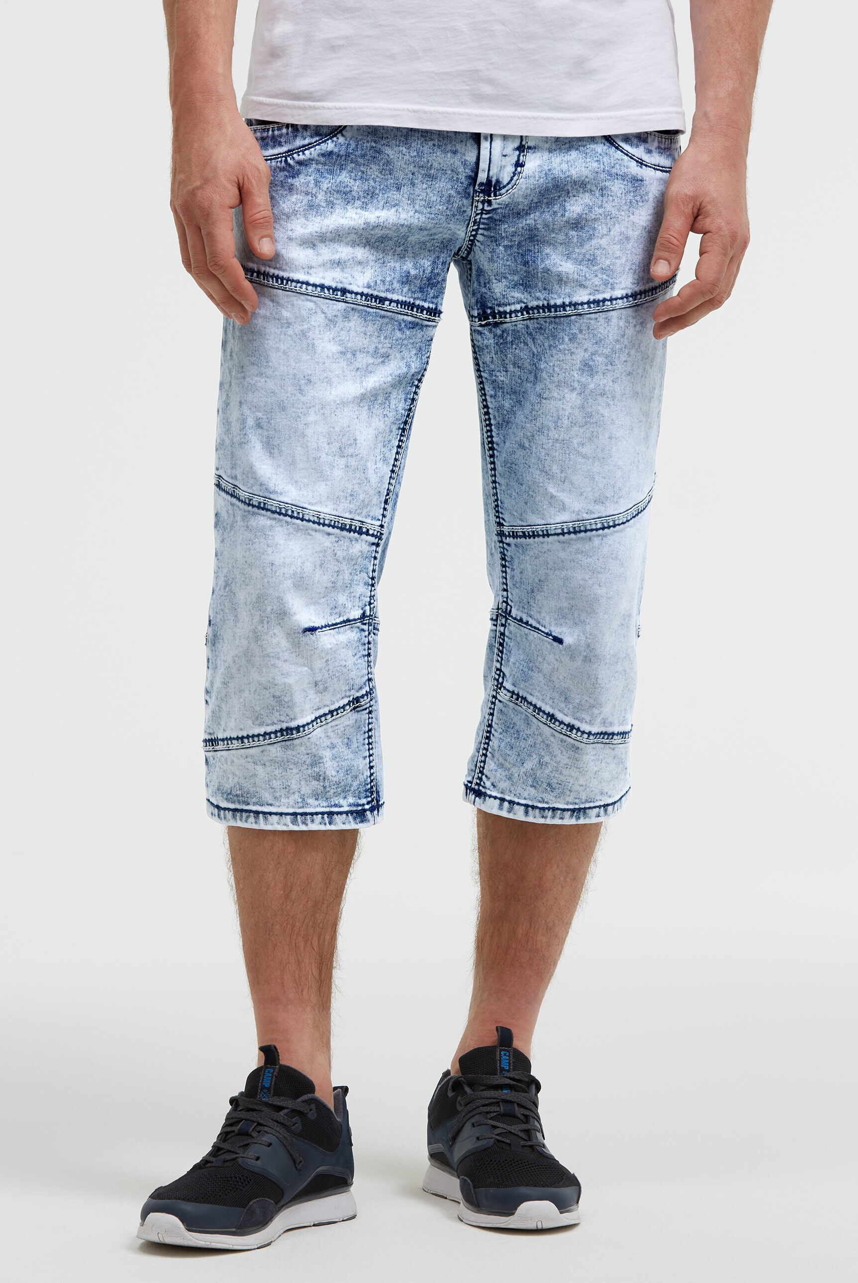 CAMP DAVID Jeansshorts mit Teilungsnähten günstig online kaufen
