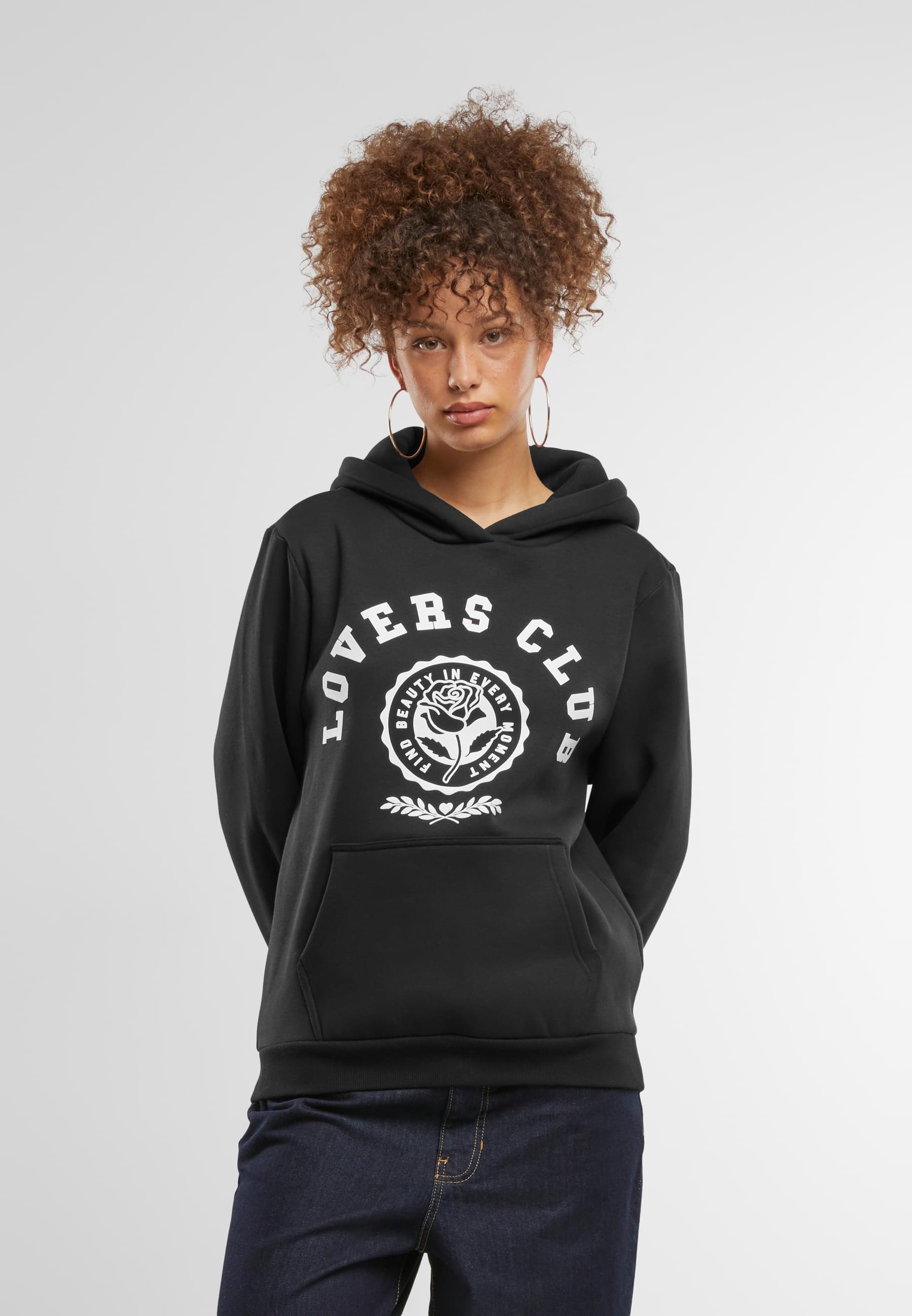 Miss Tee Kapuzenpullover »Miss Tee Lovers Club Ladies Fluffy Hoody«, (1 tlg.)