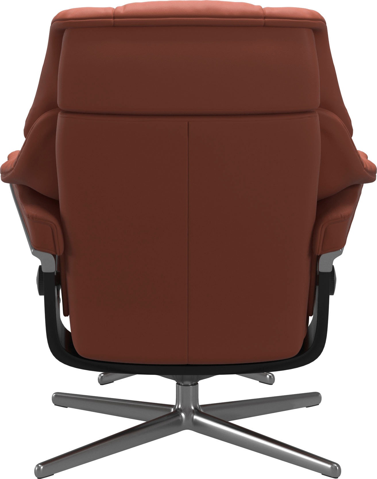 Stressless® Relaxsessel »Reno«, (Set, Relaxsessel mit Hocker), mit Hocker, mit Cross Base, Größe S, M & L, Holzakzent Schwarz