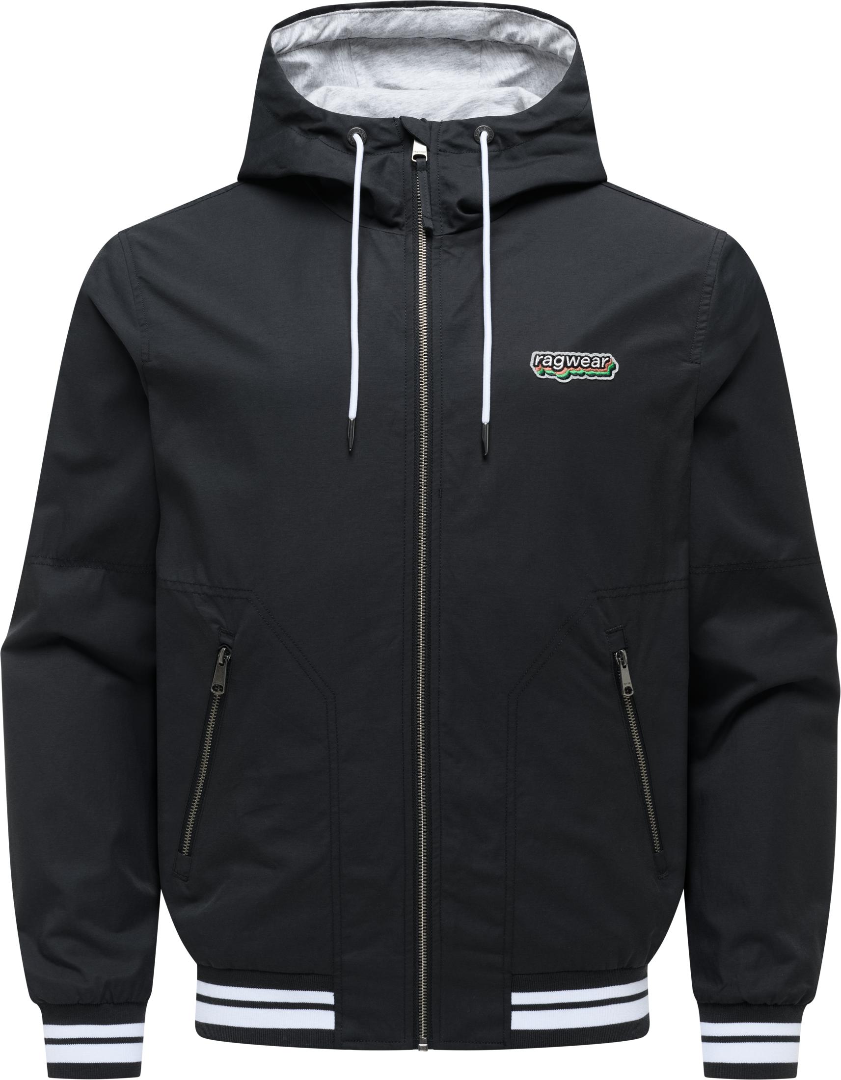 Ragwear Outdoorjacke "Stewan YOUMODO" mit Kapuze leichte Herren Übergangsjacke mitelastischen Bündchen