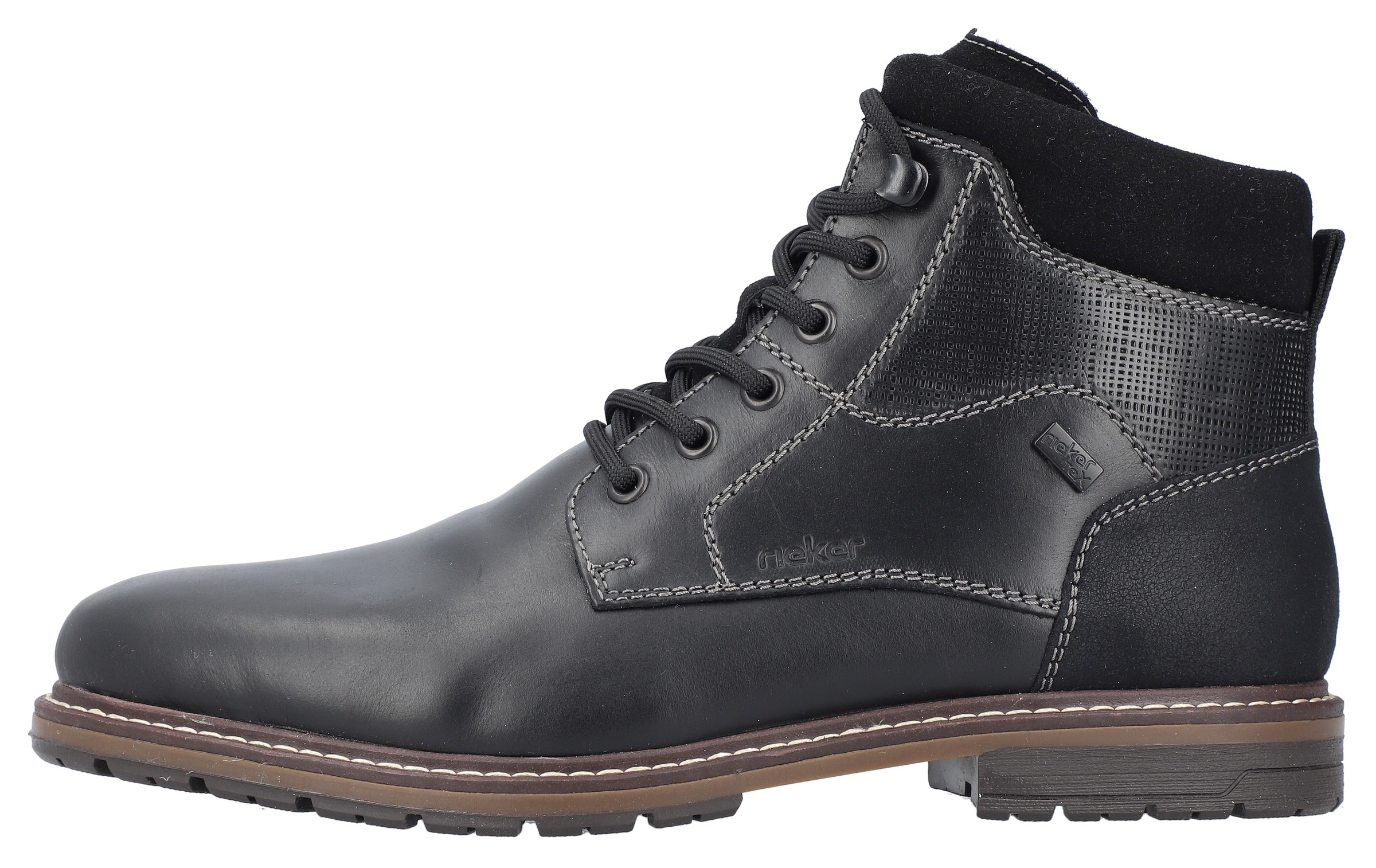 Rieker Winterstiefelette, Schnürstiefel, Business Schuh mit wasserabweisender TEX-Membran