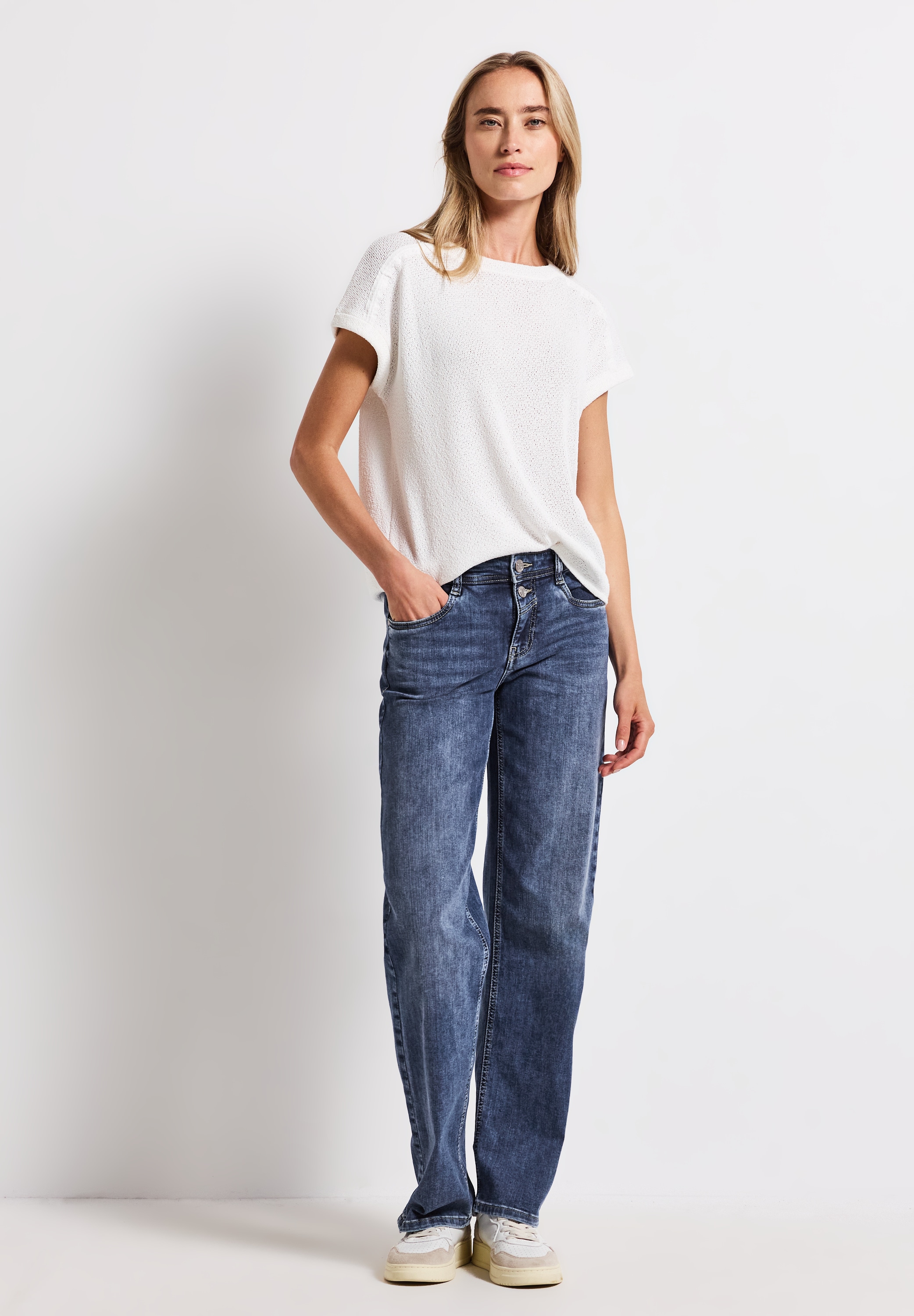 STREET ONE Comfort-fit-Jeans, Middle Waist