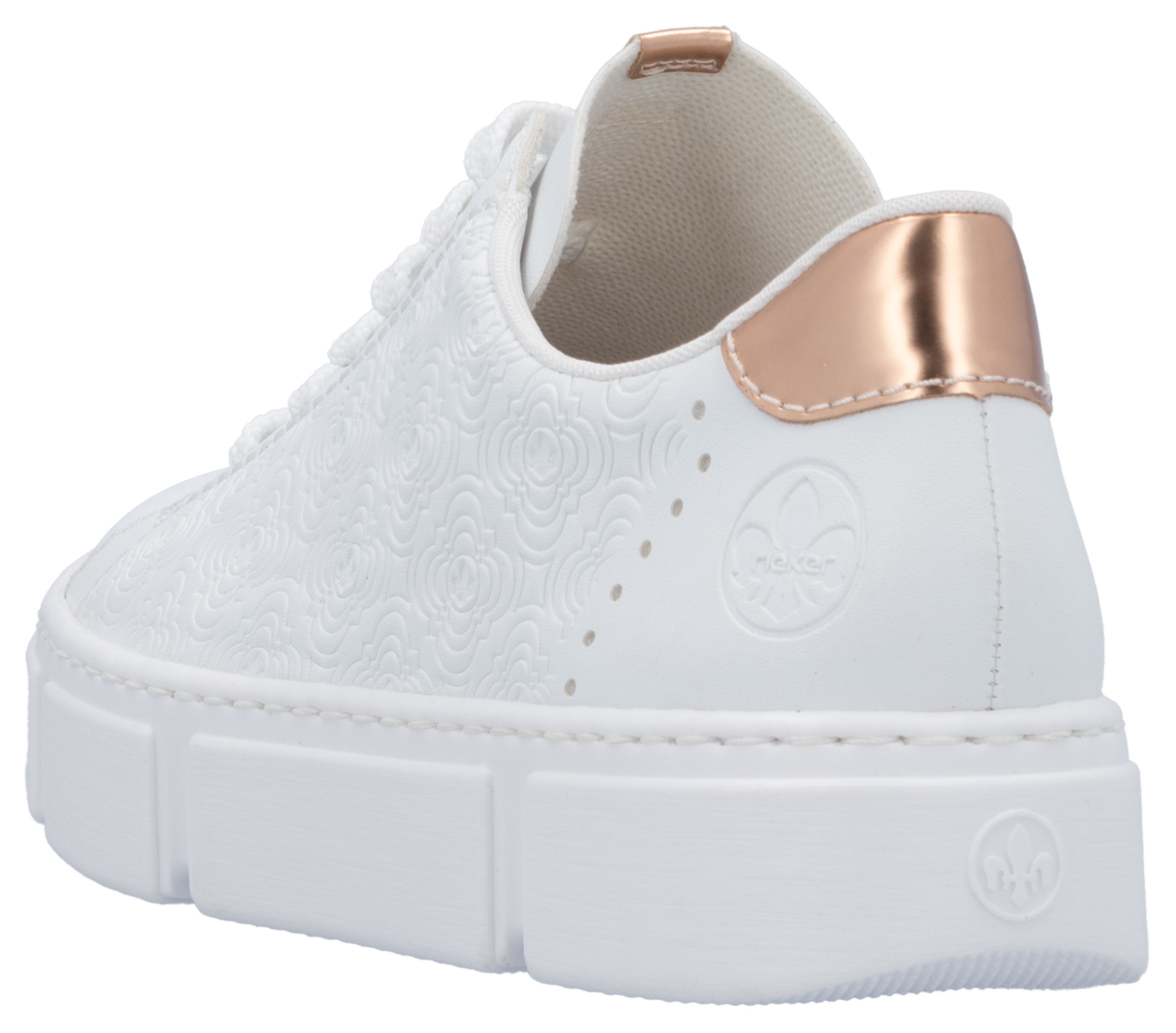 Thumbnail - Rieker Plateausneaker mit metallicfarbenen Akzenten, Freizeitschuh, Halbschuh, Schnürschuh