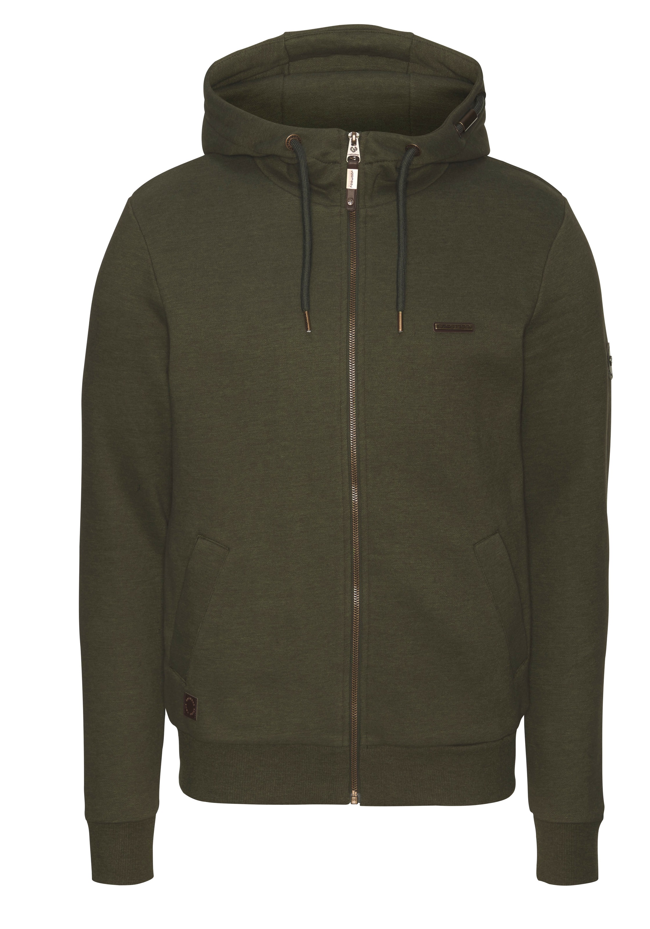 Ragwear Sweatjacke "NATTE ZIP CORE", praktische Kapuze mit Kordelzug günstig online kaufen