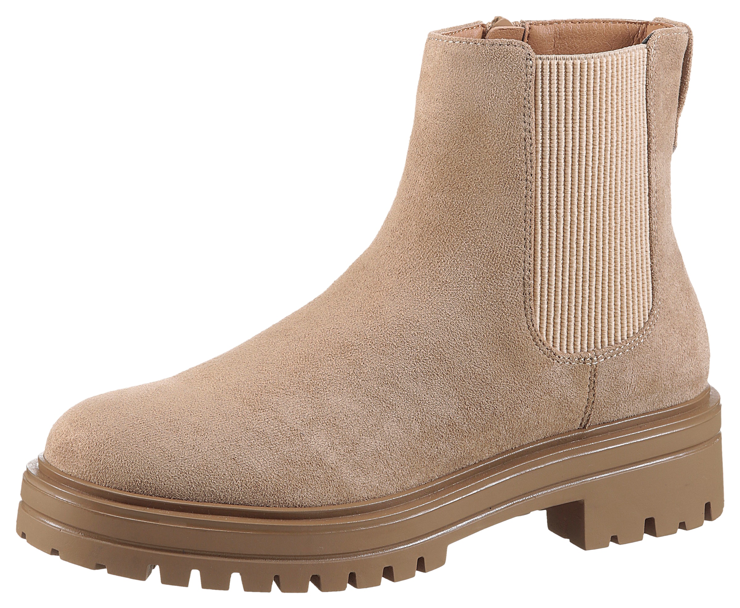 Aniston SHOES Chelseaboots, Stiefelette, Blockabsatz, mit breitem Stretch - NEUE KOLLEKTION