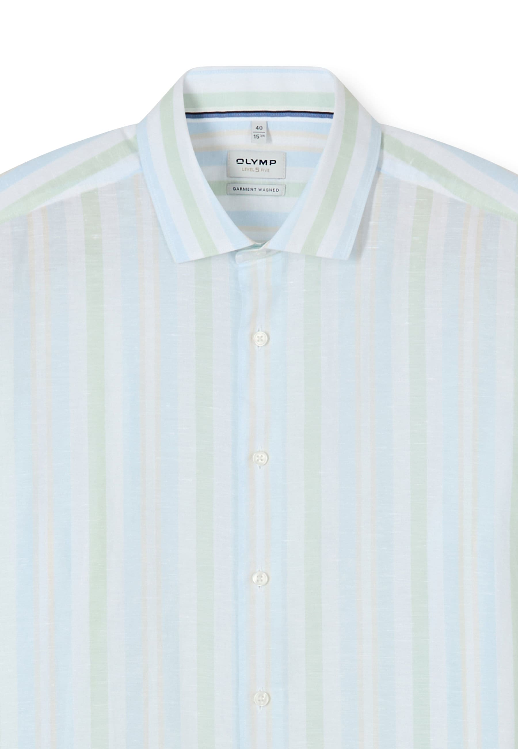 OLYMP Businesshemd »OLYMP Level Five garment washed, Body Fit, Kent«