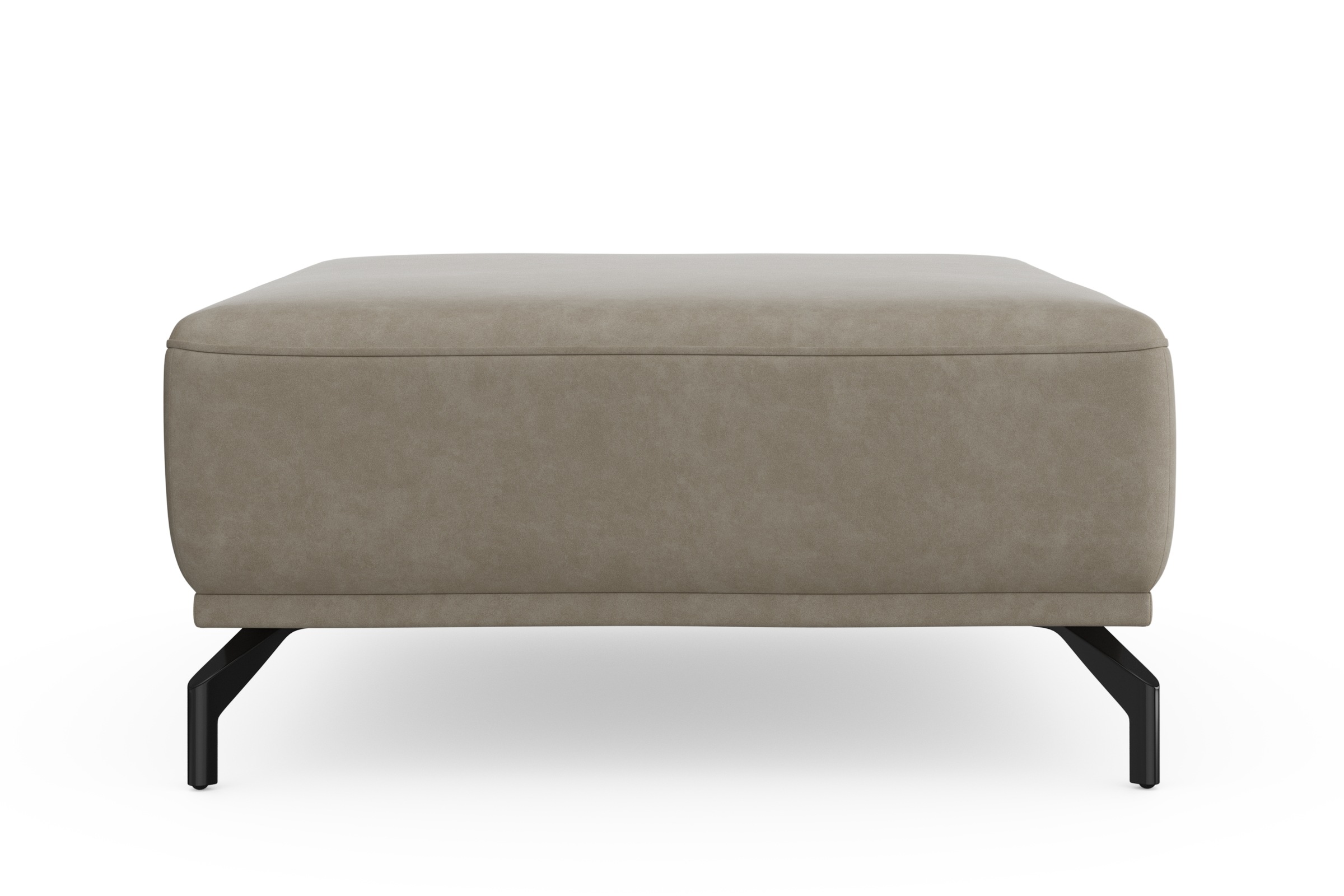 sit&more Hocker »Bailando«, mit Federkern und schwarzen, matten Metallfüßen