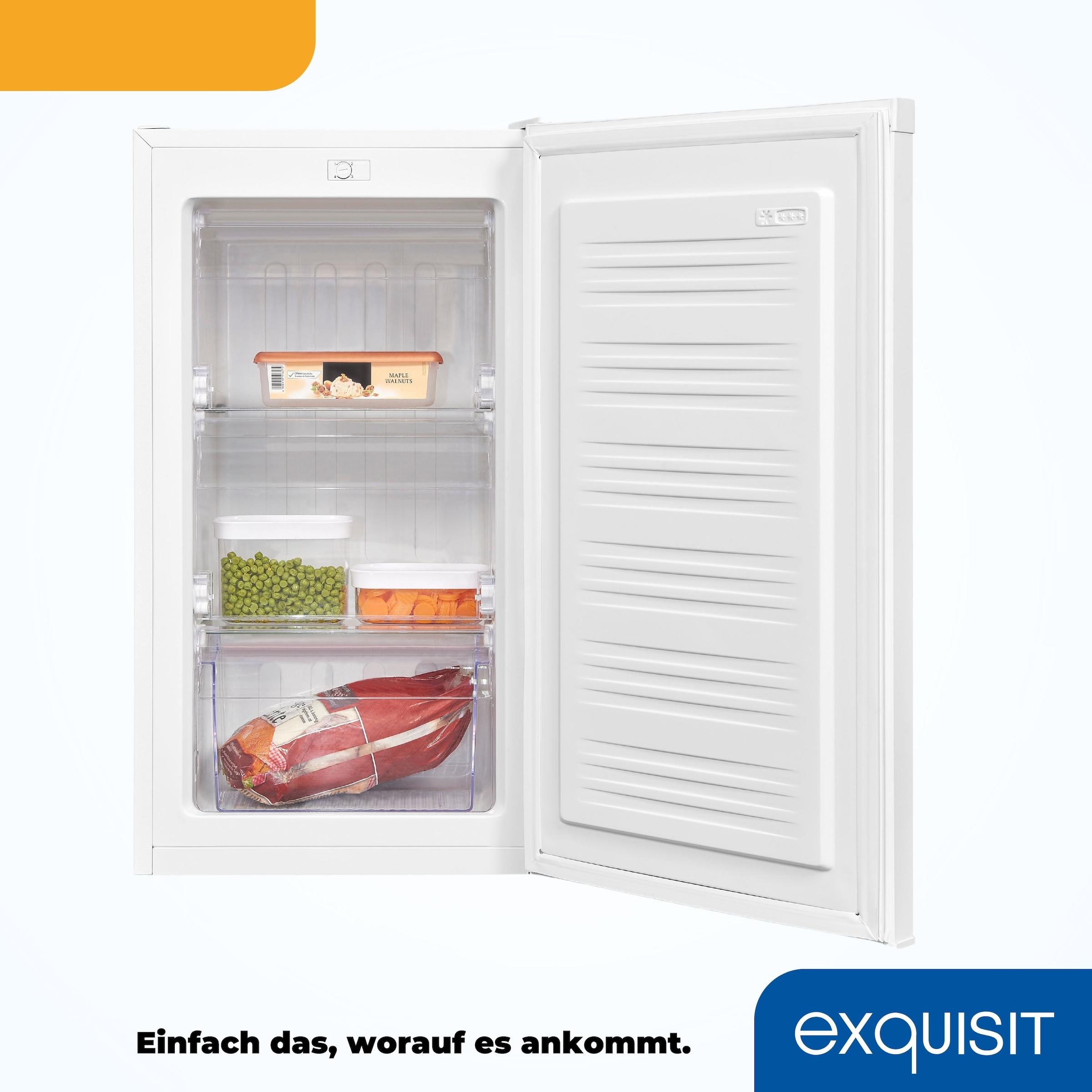 exquisit Gefrierschrank »GS111-330D weiss« 82,5 cm hoch 45,5 cm breit 4*Gefrieren & flexible Gefrierschubladen für maximale Ordnung