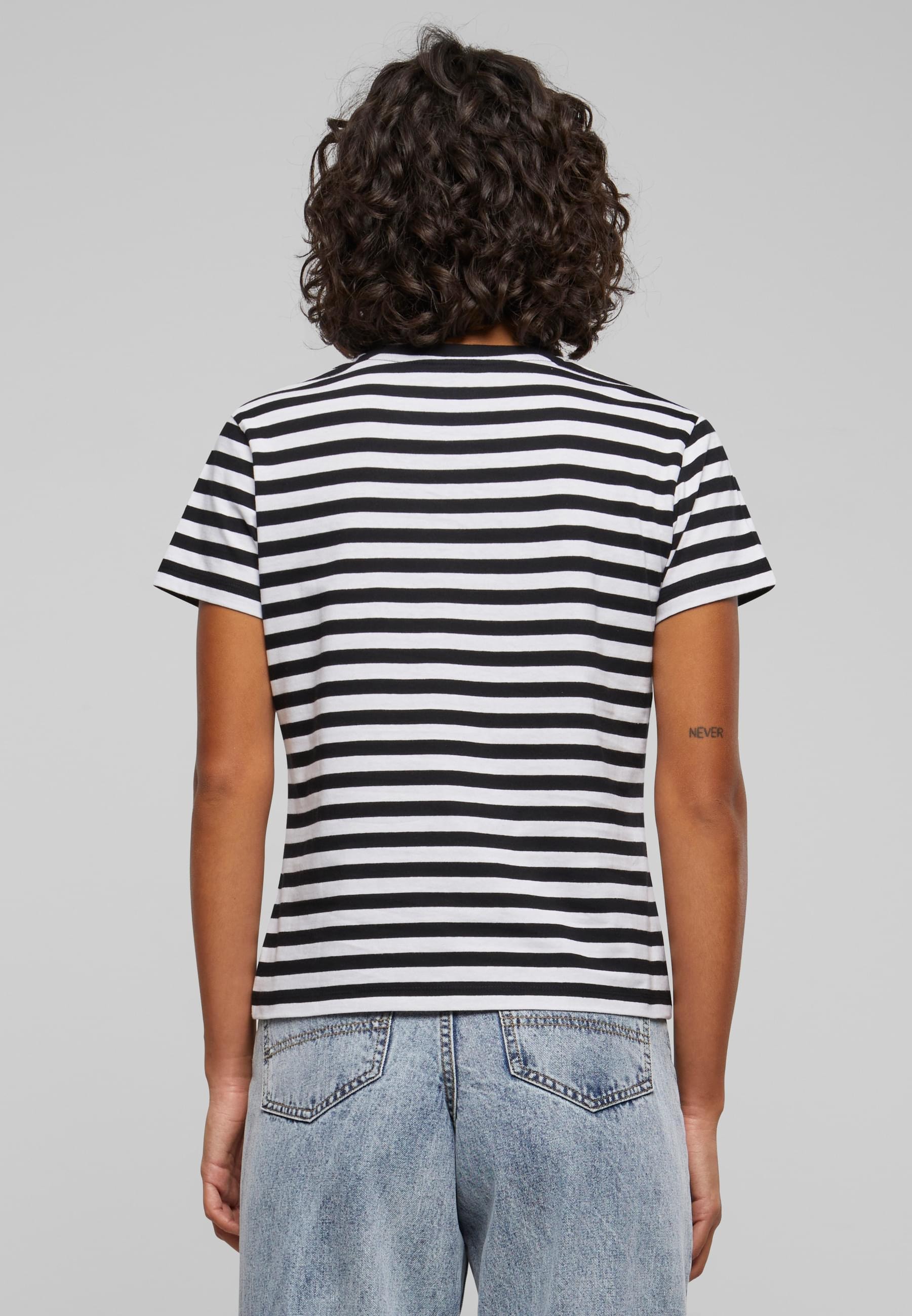 URBAN CLASSICS T-Shirt »Urban Classics Damen Ladies Regular Striped Tee«, (1 tlg.)