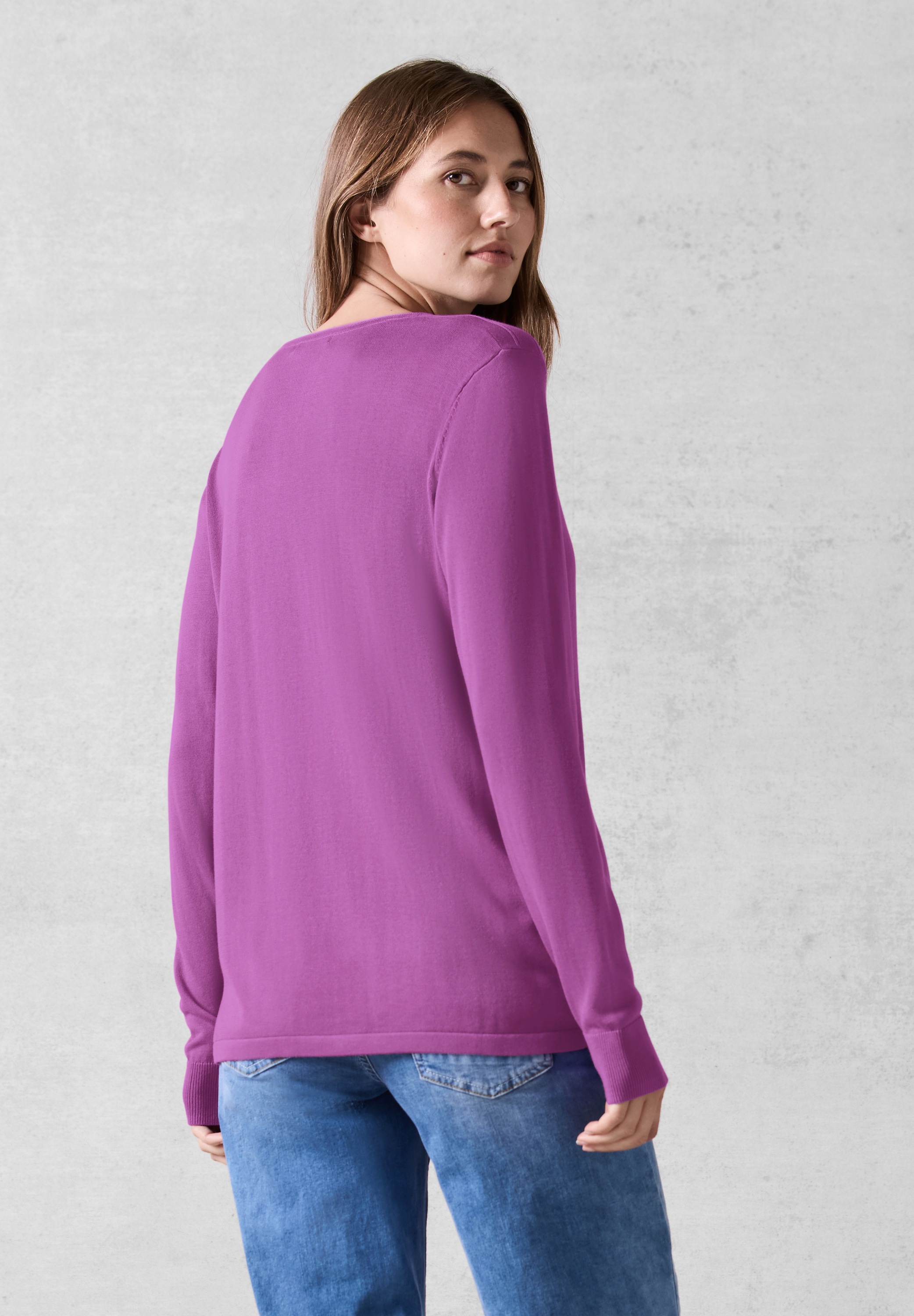 Cecil Strickpullover, mit Rundhalsausschnitt