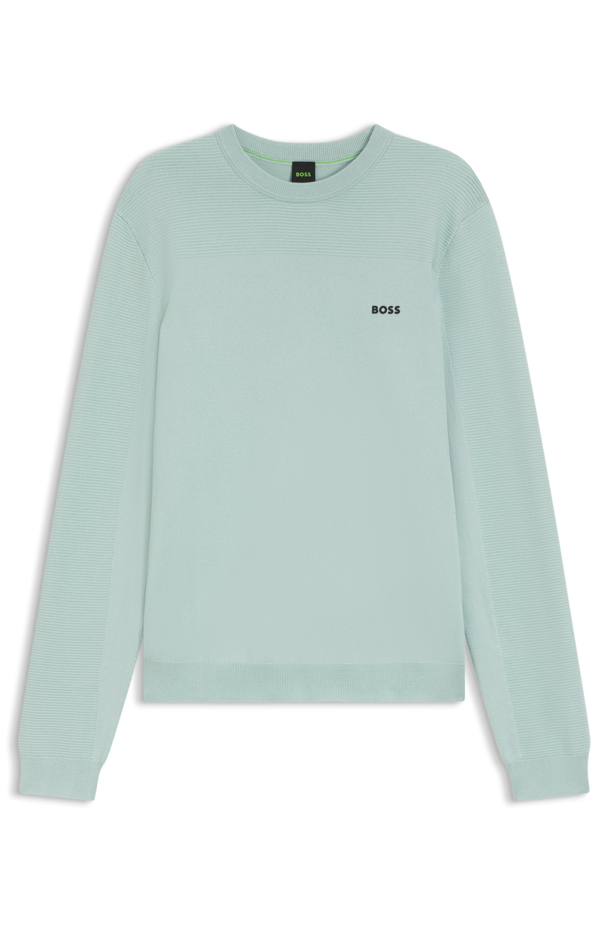 BOSS GREEN Strickpullover "KN Momentum-X CN" Rundhalsausschnitt, Regular Fi günstig online kaufen