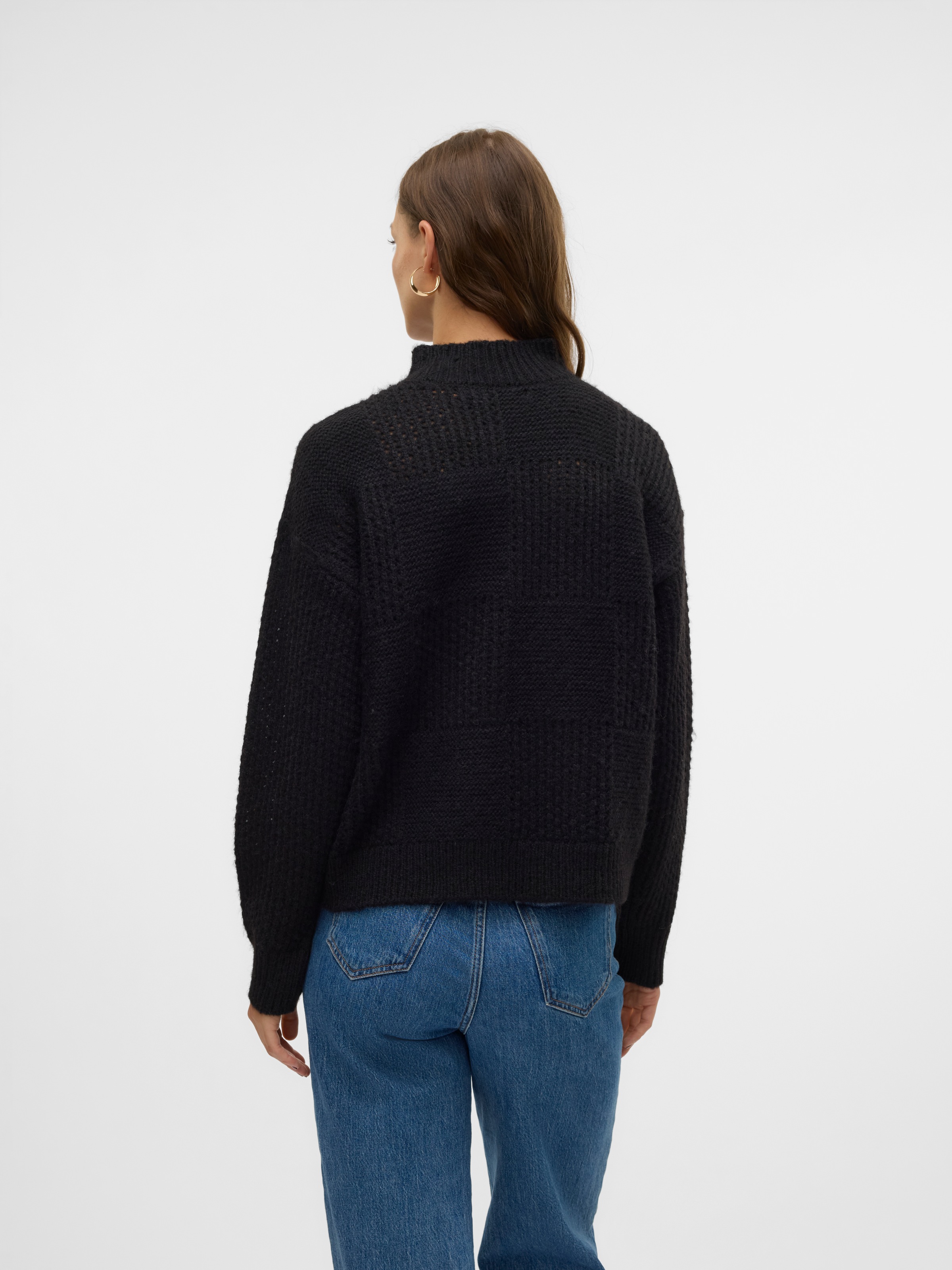 Vero Moda Strickpullover »VMMOON LS HIGHNECK PULLOVER GA BF«