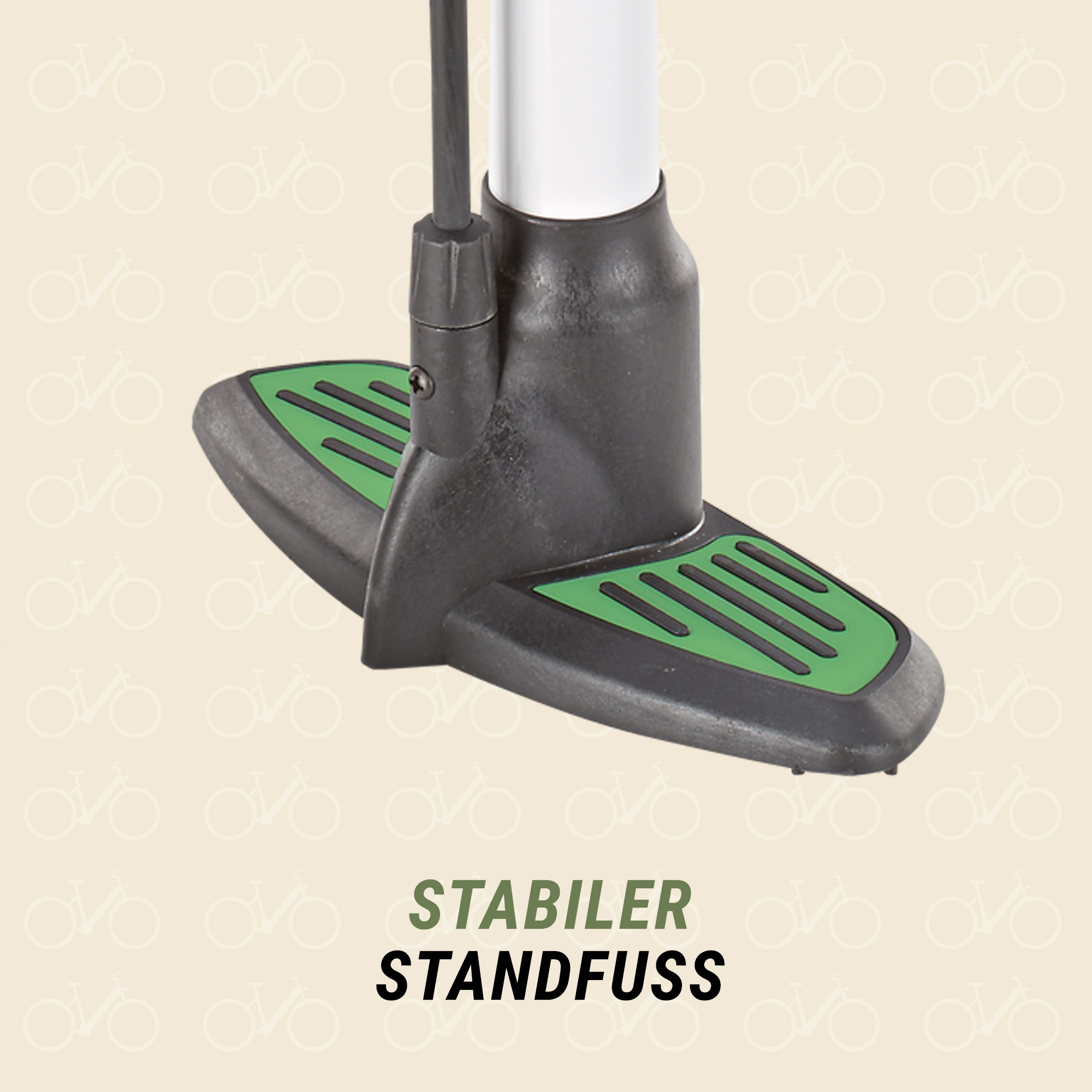 Prophete Standpumpe »Alu-Fußstandpumpe m. digitalem Manometer«