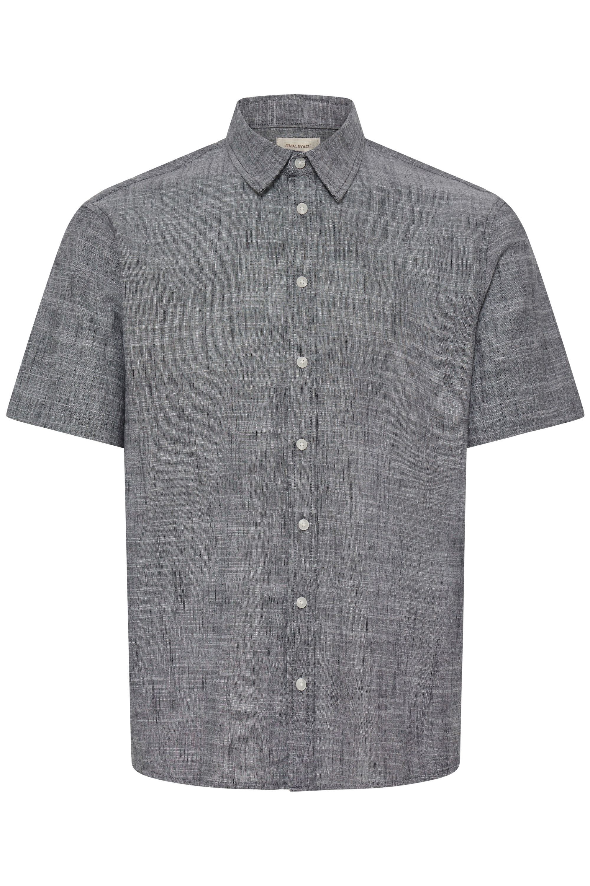 Blend Kurzarmhemd »BHDaris« Meliertes Kurzarm-Hemd mit Kentkragen