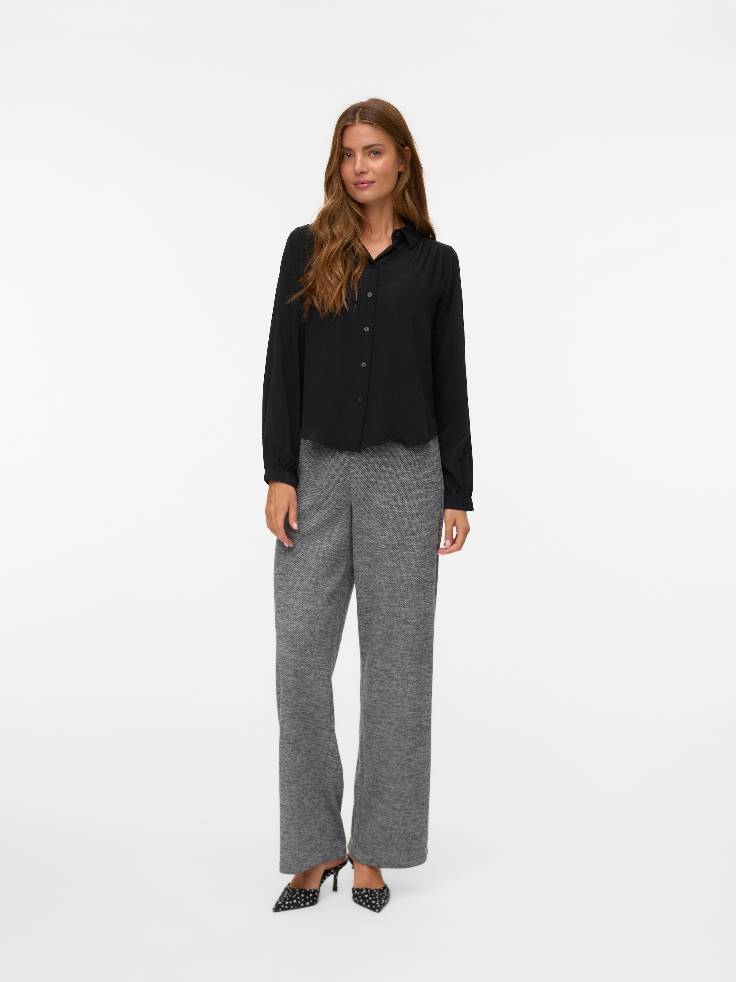 Vero Moda Schlupfhose »VMBERLIN MY MW WIDE PRINT PANT NOOS«