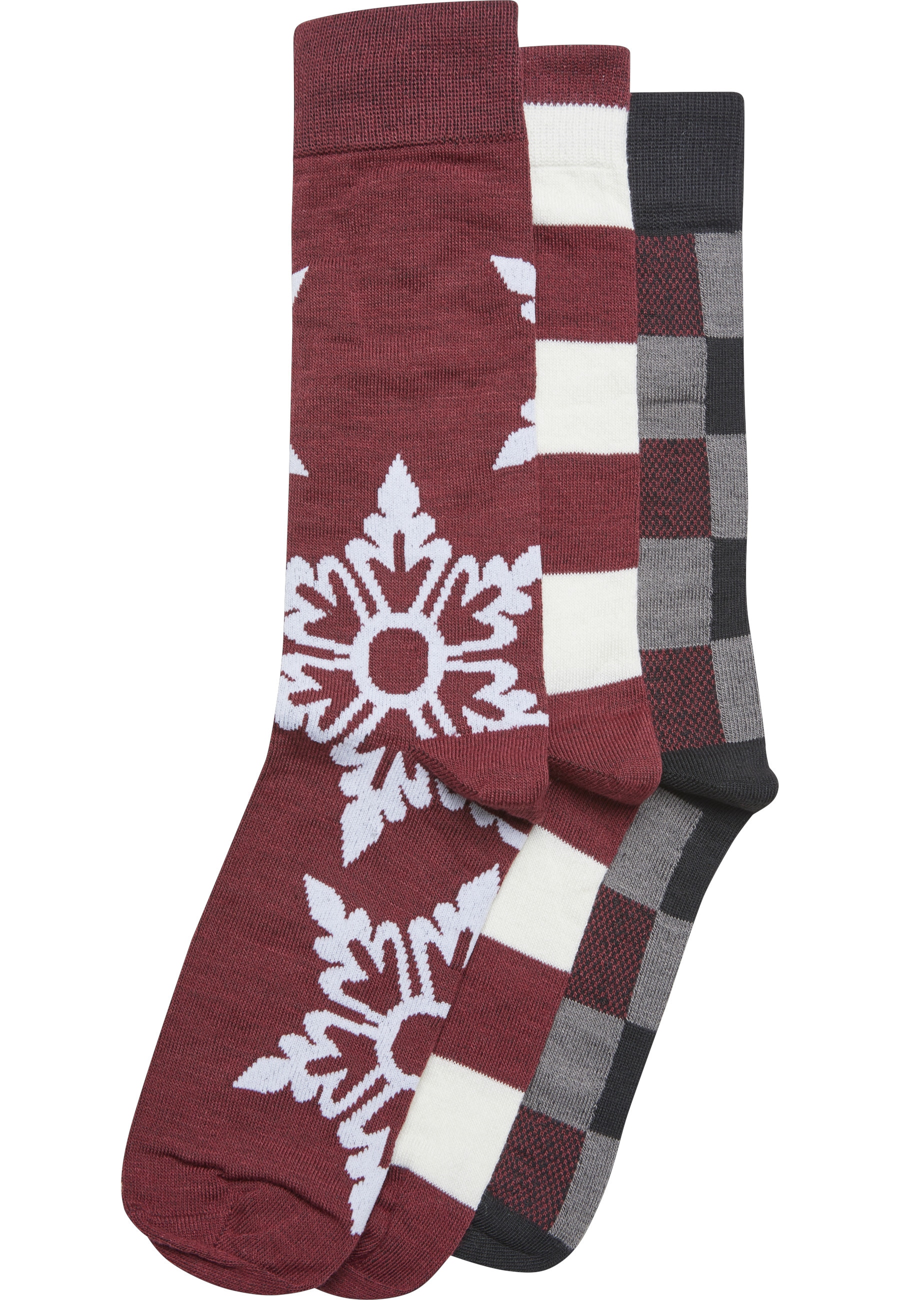 URBAN CLASSICS Basicsocken "Urban Classics Unisex Christmas Snowflakes Sock günstig online kaufen