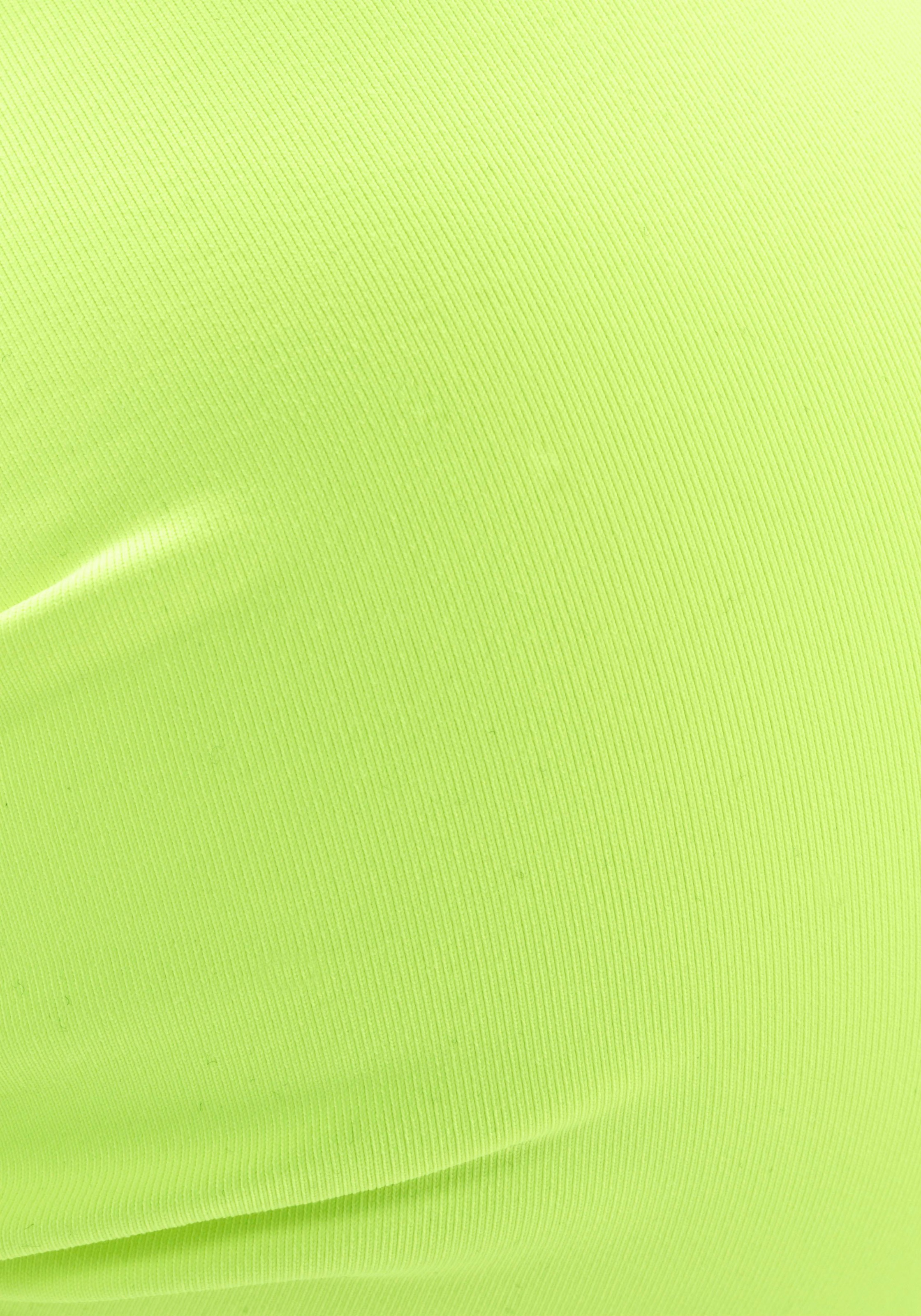 Push-Up-Bikini-Top S.OLIVER "Spain", Damen, Gr. 34, Cup A, grün (lime), Microfaser, Microfaser, unifarben, Bikini-Oberteile, in Wickeloptik 3