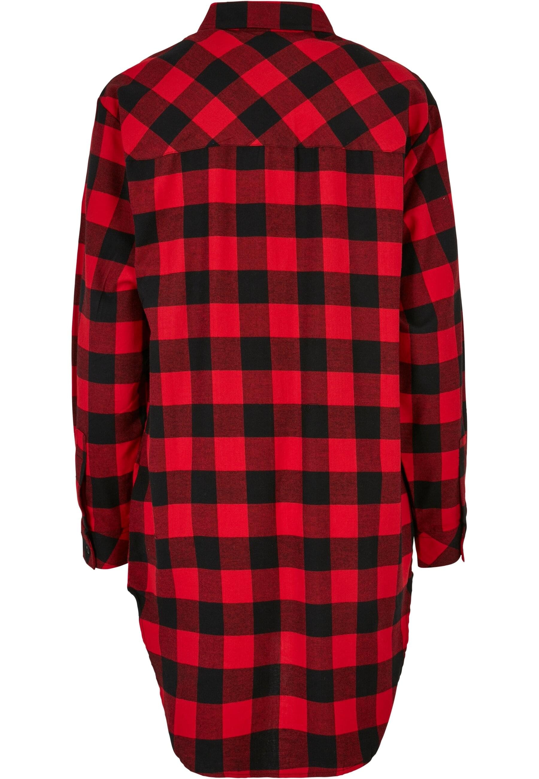 URBAN CLASSICS Shirtkleid »Urban Classics Damen Ladies Oversized Check Flannel Shirt Dress«, (1 tlg.)