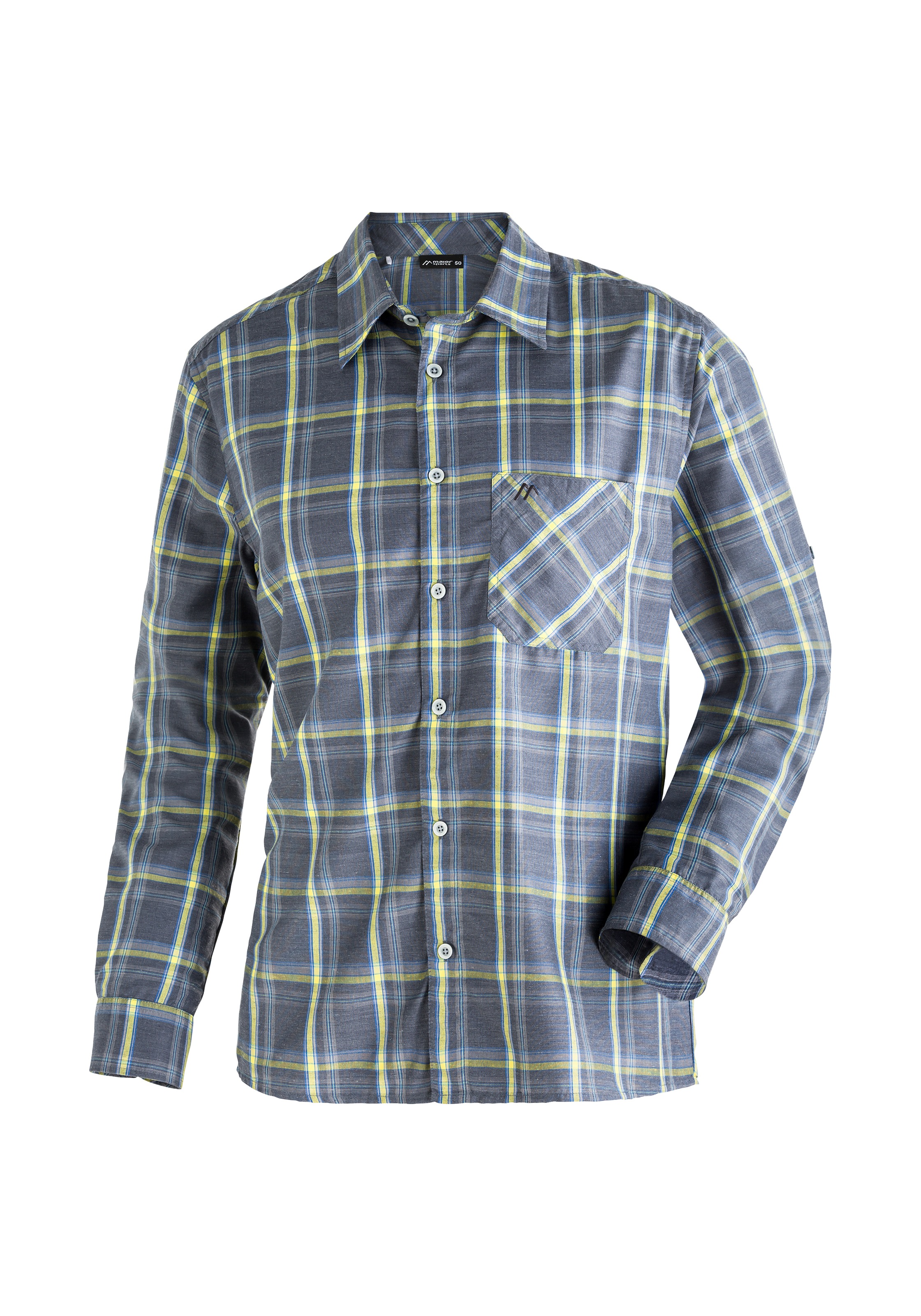 Maier Sports "Claas" Herren Hemd, langarm Karohemd für Outdoor und Freizeit günstig online kaufen