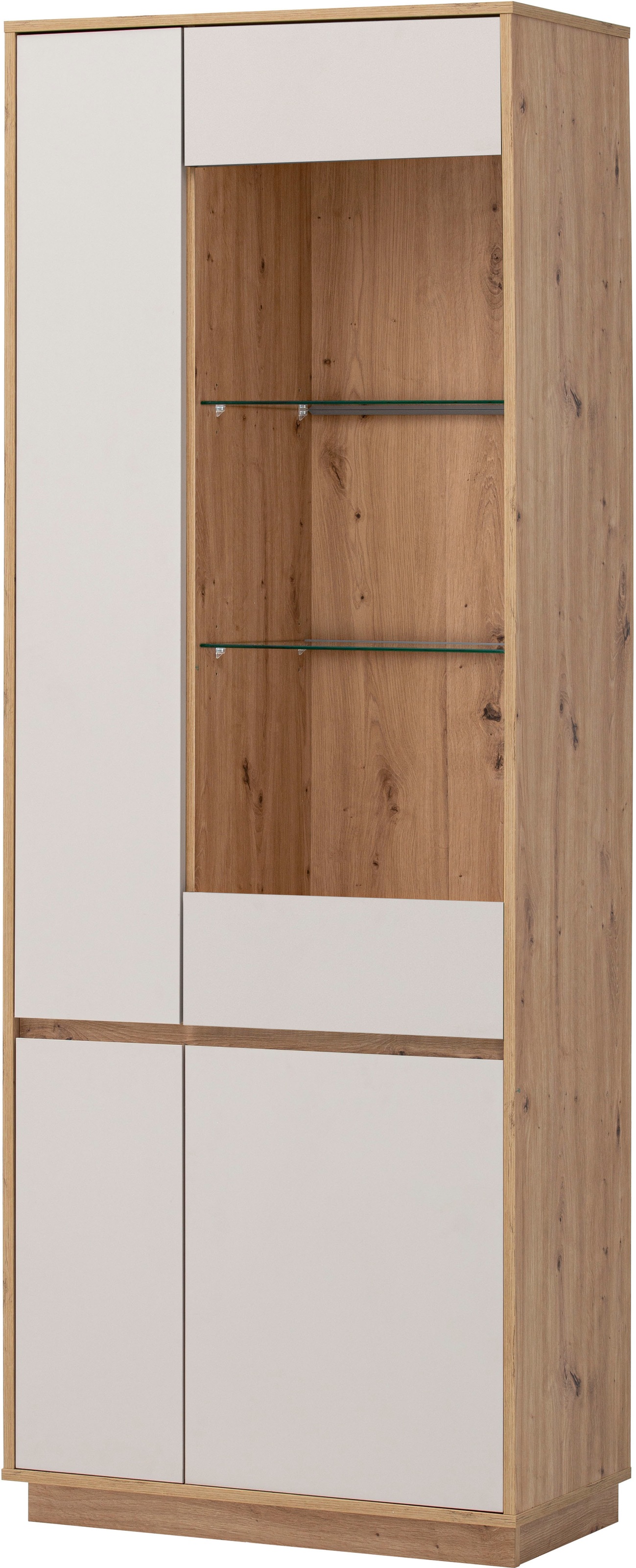 Home affaire Vitrine "Sonora, moderne Glasvitrine, Stauraumelement, Schrank günstig online kaufen