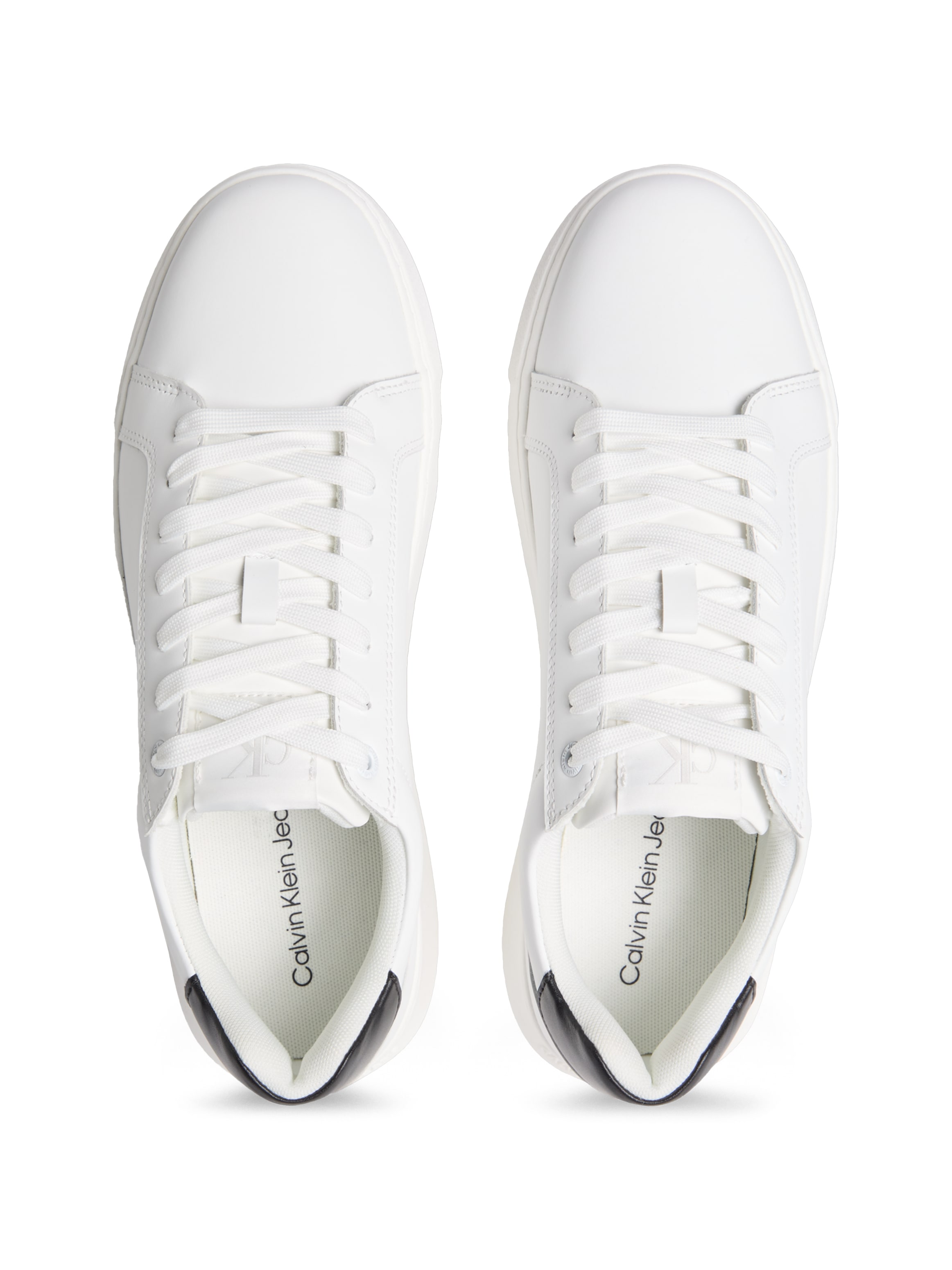 Calvin Klein Jeans Sneaker »CHUNKY CUPSOLE MONO LTH«, Schnürschuh, Halbschuh, Freizeitsneaker mit seitlichem Logo