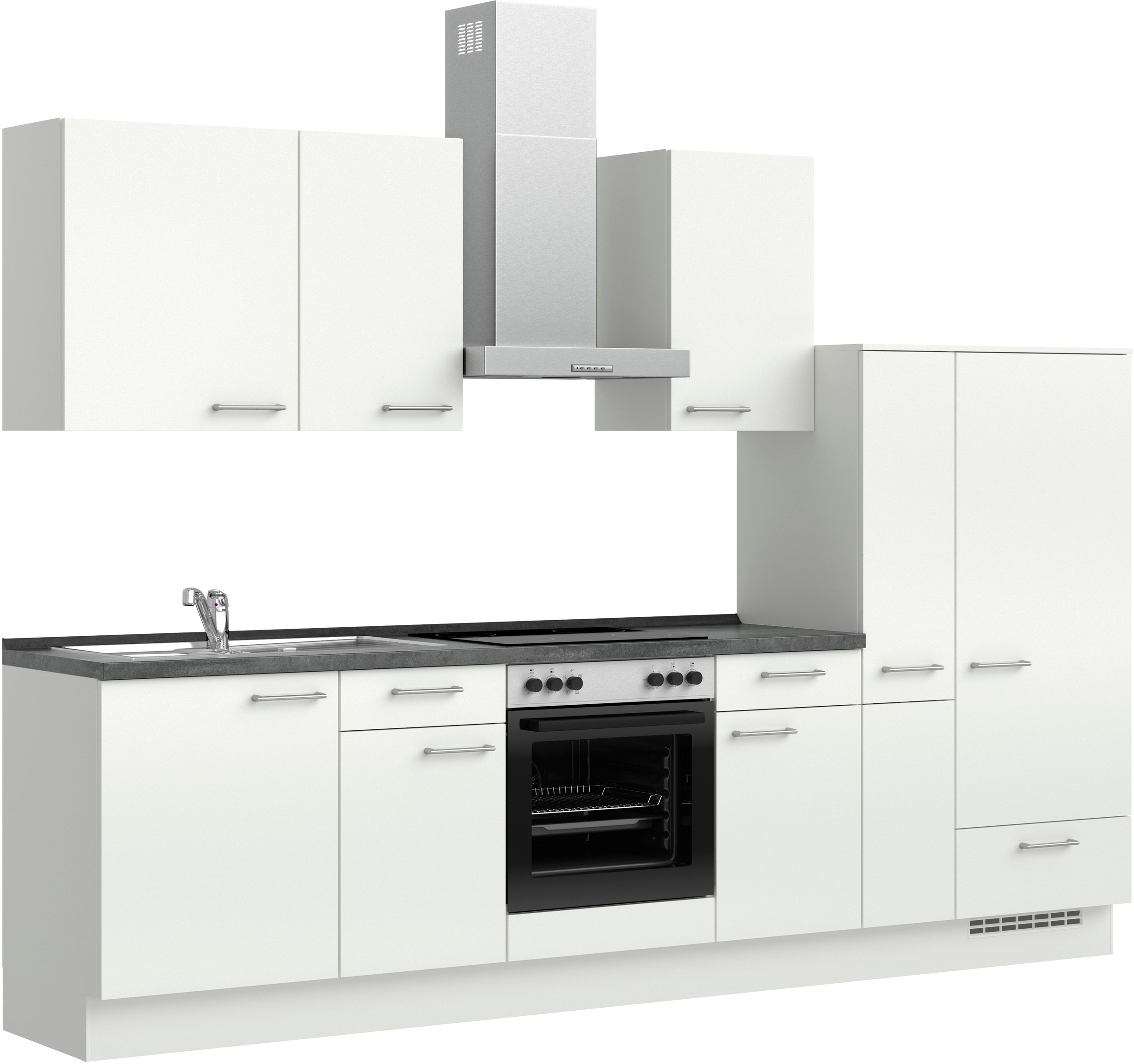 nobilia Küchenzeile ""Laser I", Ausrichtung wählbar, Breite 300 cm" vormont günstig online kaufen