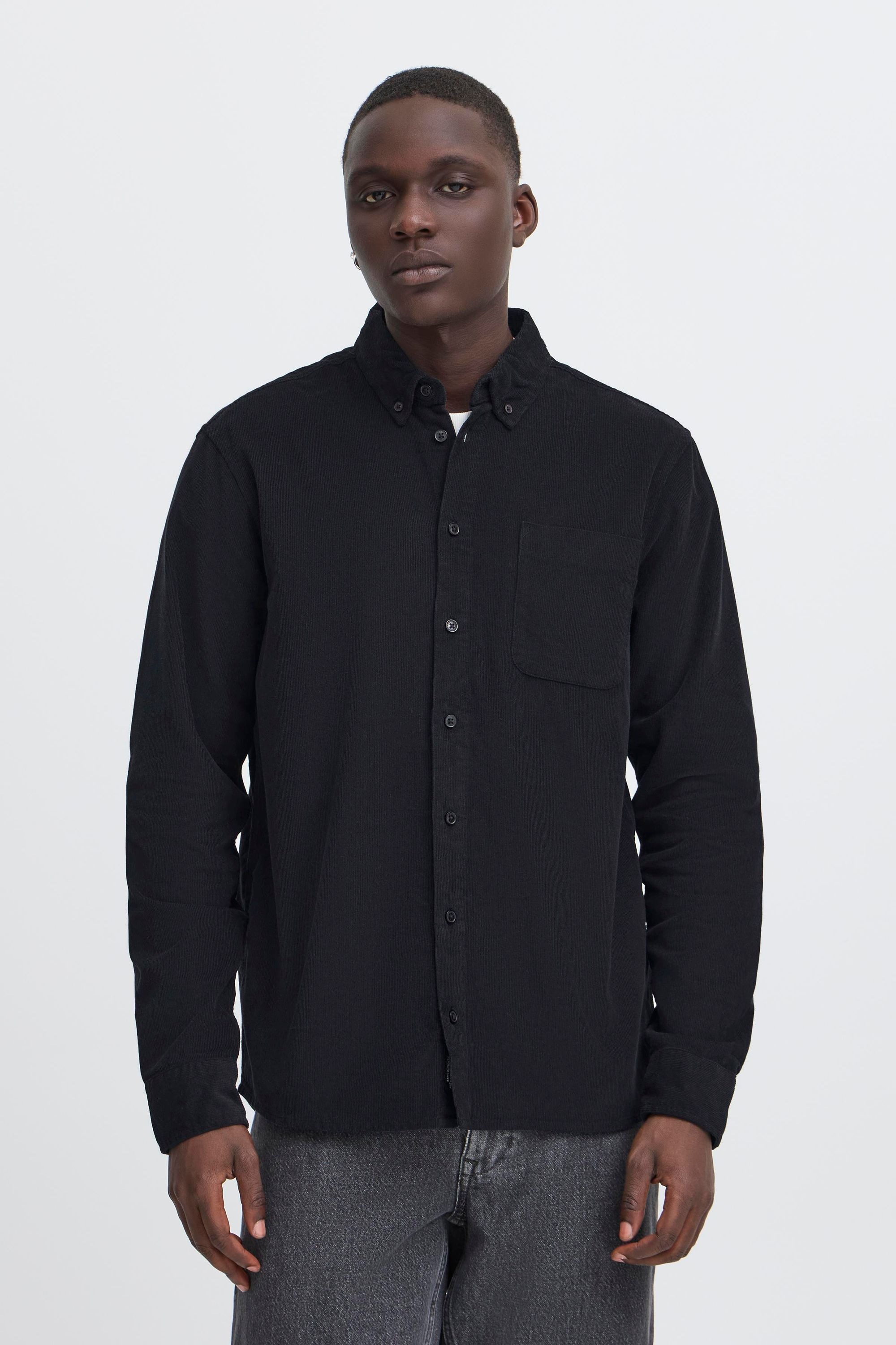 Blend Langarmhemd "BHDEMIR" Stilvolles Cordhemd mit Brusttasche günstig online kaufen