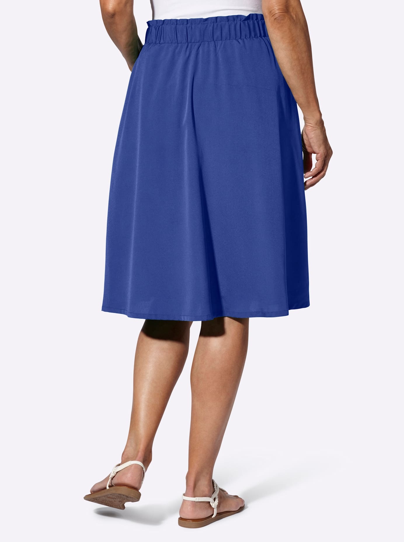 Schlupfrock CLASSIC BASICS, Damen, Gr. 56, blau (royalblau), 100% Polyester, unifarben, knielang, Röcke 3