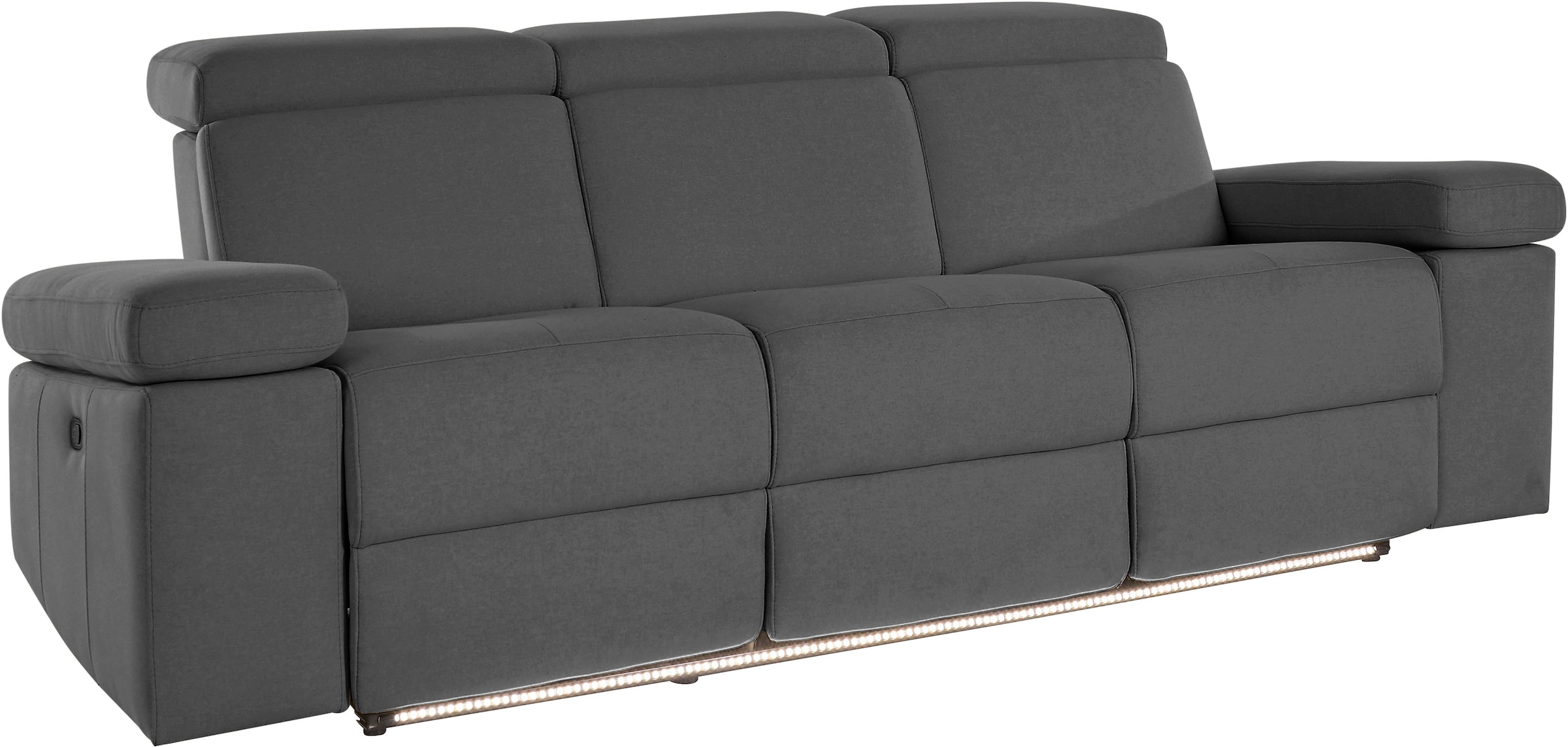 Home affaire 3-Sitzer "Kilado" mit 2x Relaxfunktion, verstellbarer Armlehne, Kopfteilverstellung