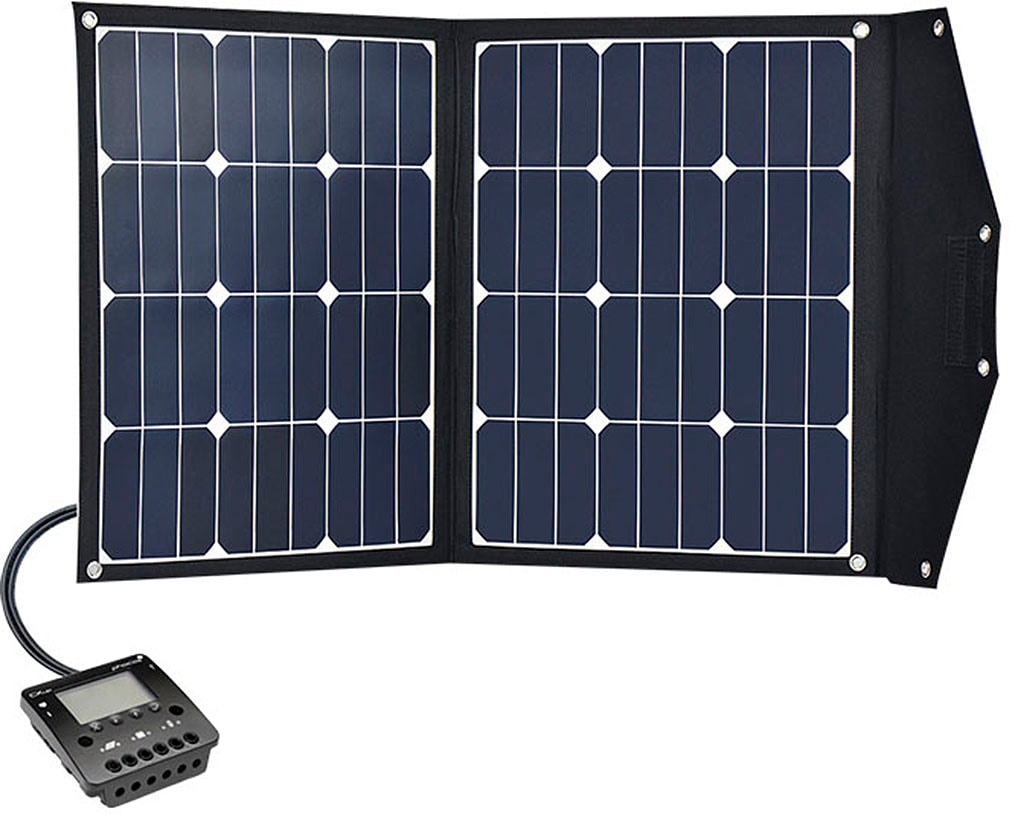 VICTRON ENERGY Solarmodul "»Module Kit Phaesun Fly Weight 90 Premium«", schwarz, Solarmodule, inklusive Laderegler