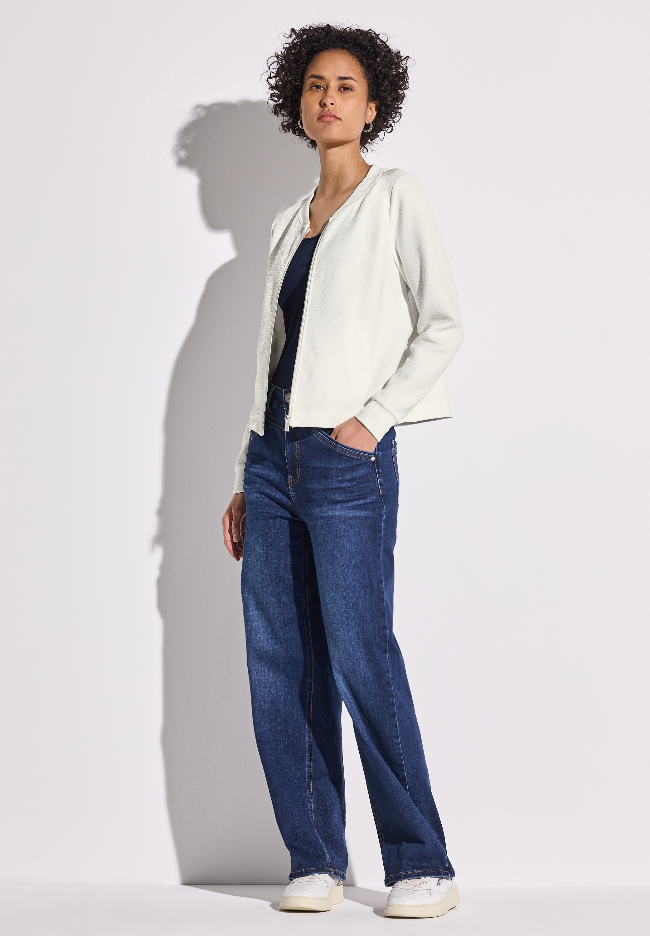 STREET ONE Cardigan, aus Baumwolle mit Stretchanteil