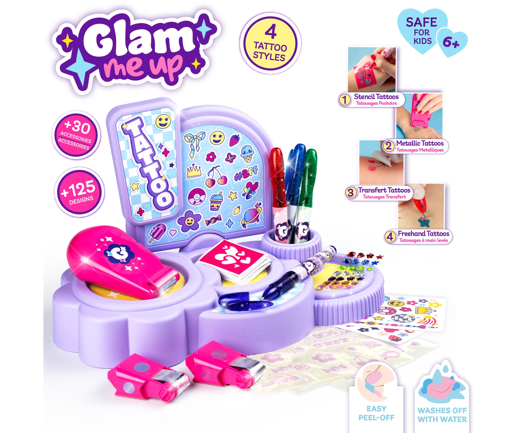 Smoby Kreativset »Glam Tattoo Corner« Made in Europe